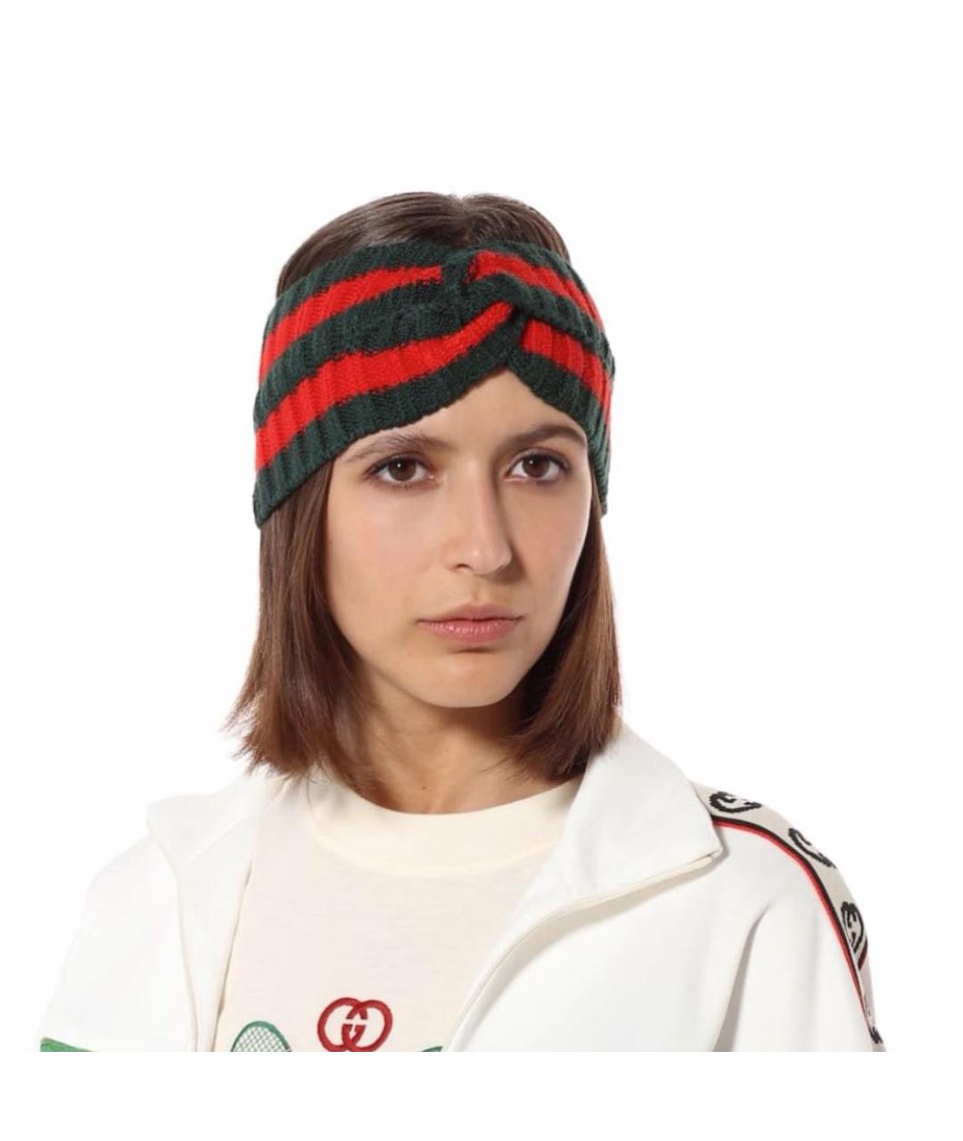 GUCCI Зеленая повязка на голову, фото 3