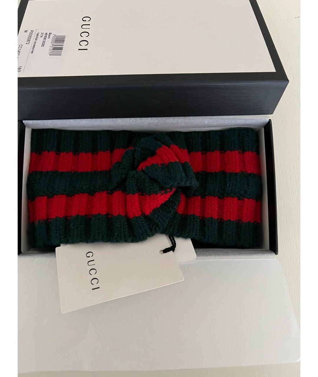 GUCCI Зеленая повязка на голову, фото 2
