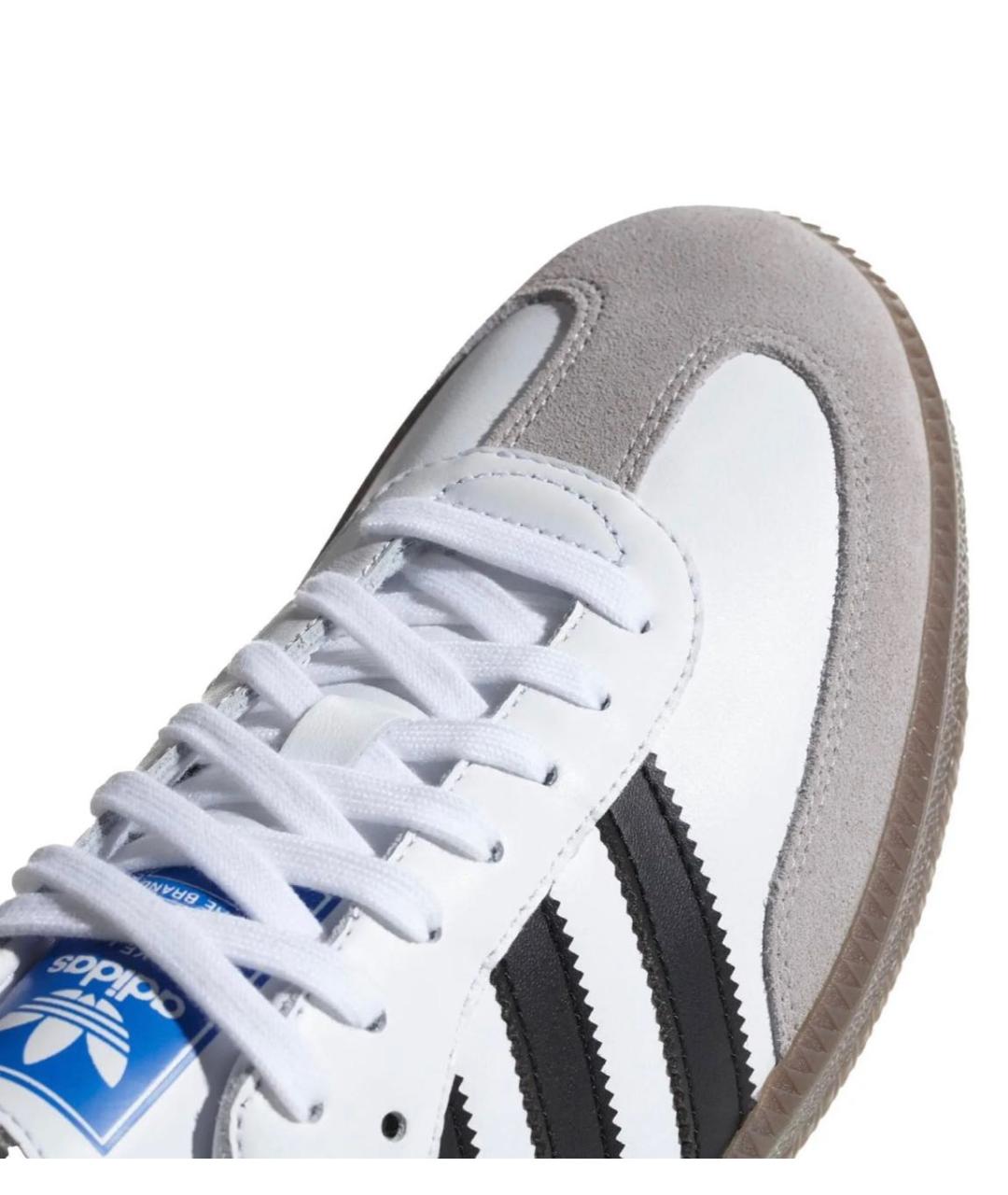 ADIDAS Белые кожаные кеды, фото 2