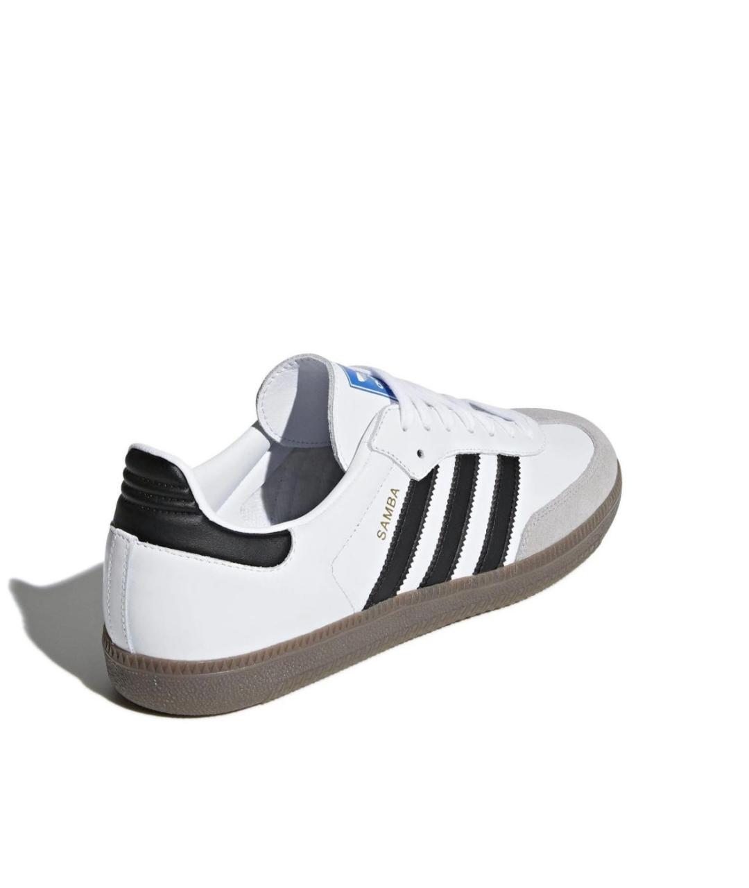 ADIDAS Белые кожаные кеды, фото 3