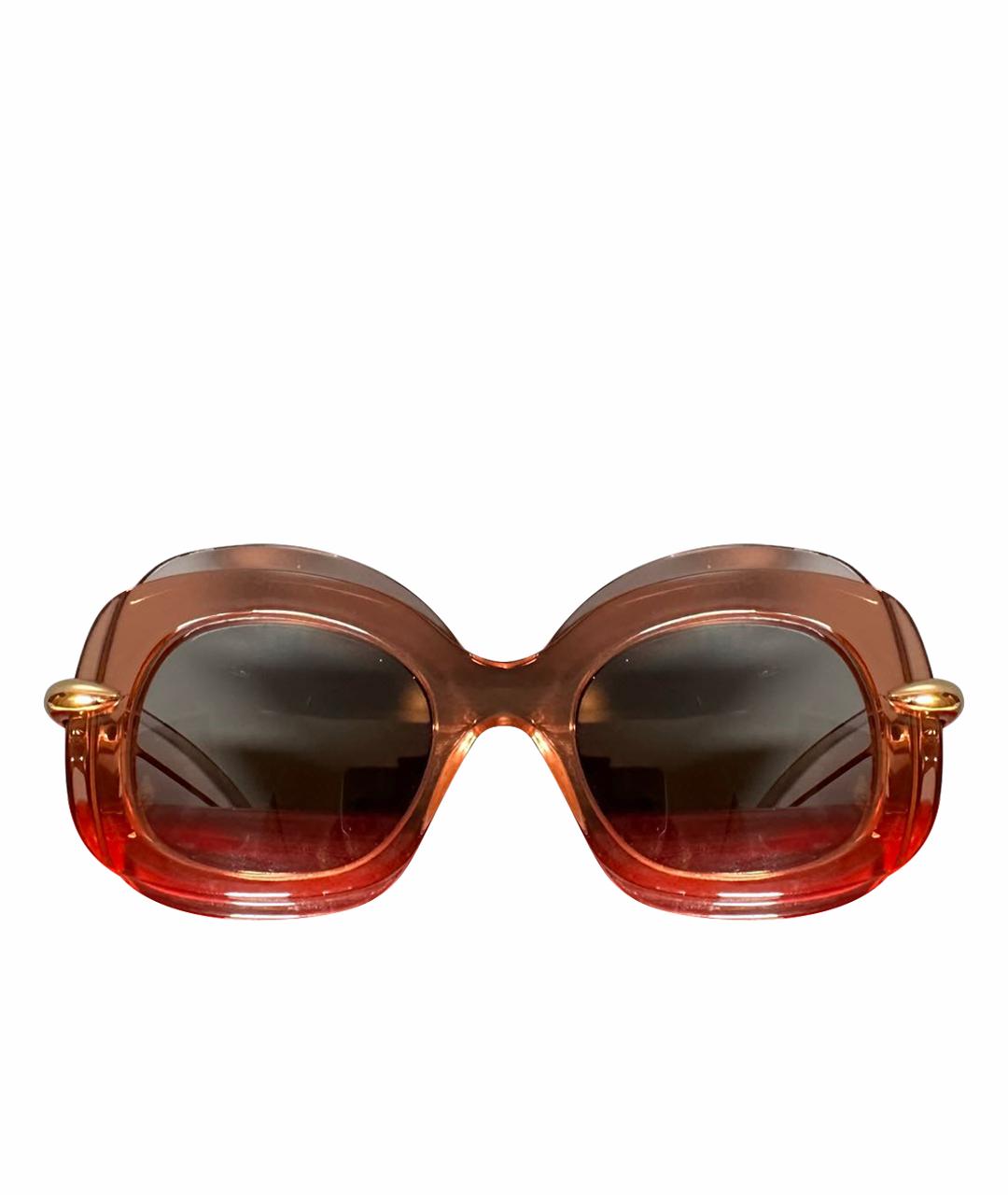 POMELLATO Коралловые металлические солнцезащитные очки, фото 1