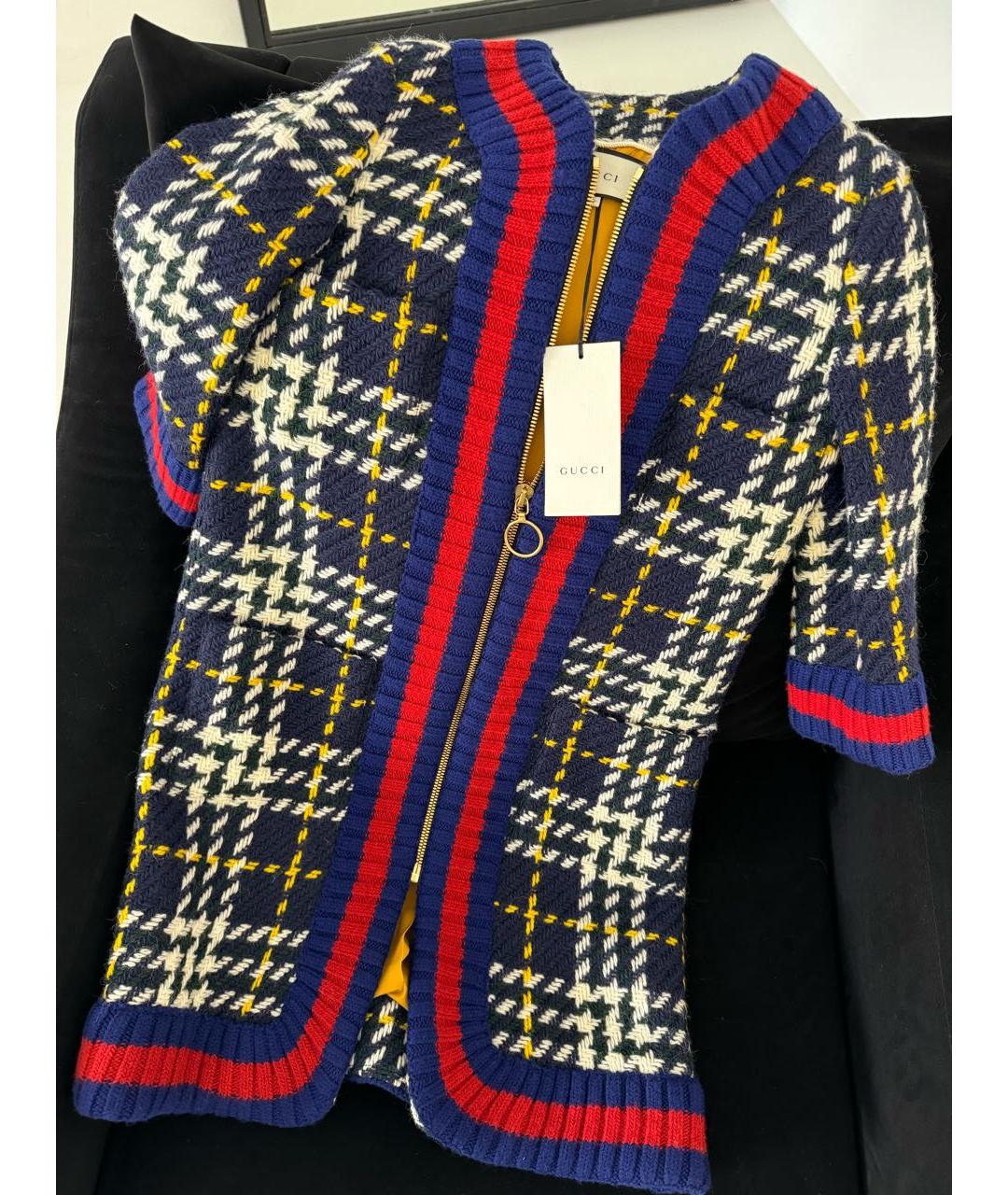 GUCCI Мульти шерстяное пальто, фото 6