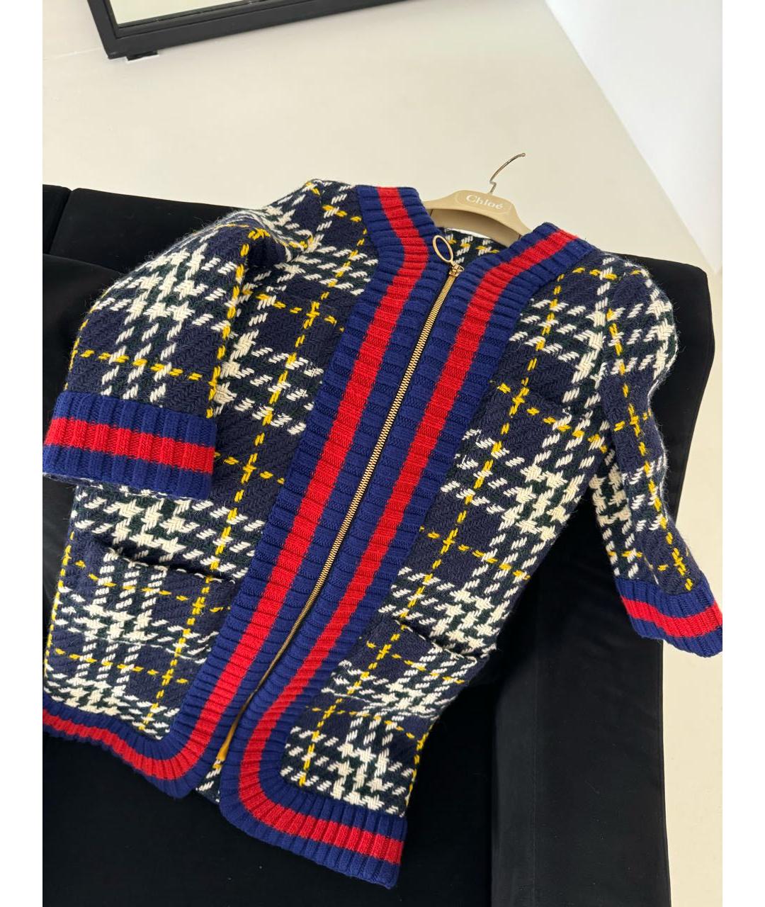 GUCCI Мульти шерстяное пальто, фото 4