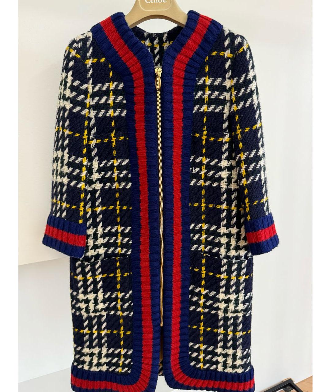 GUCCI Мульти шерстяное пальто, фото 2