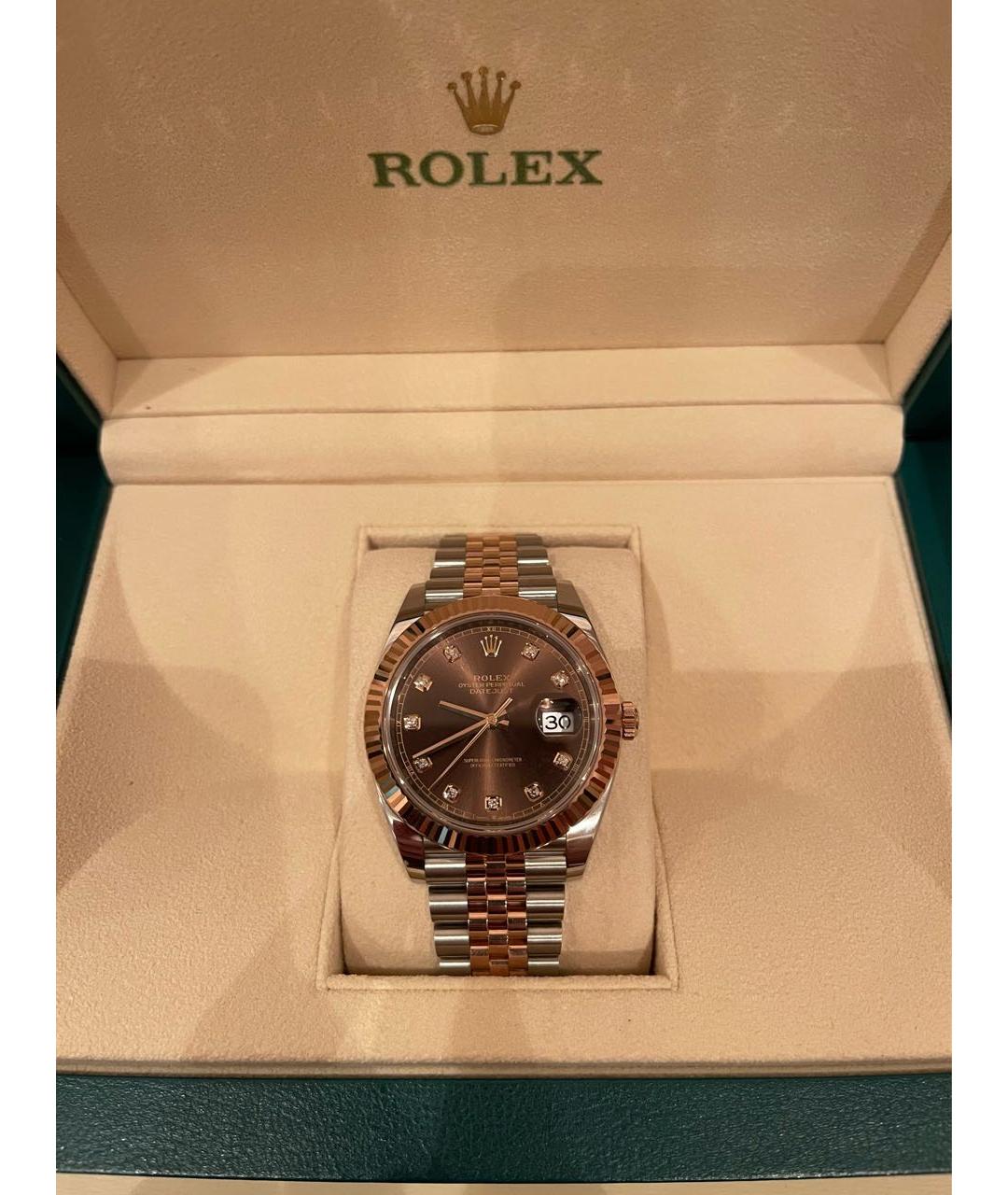 ROLEX Коричневые часы, фото 3