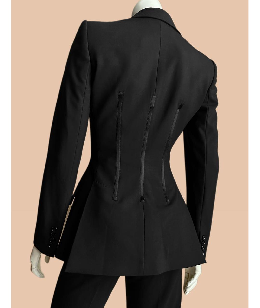 DOLCE&GABBANA Черный шерстяной костюм с брюками, фото 8