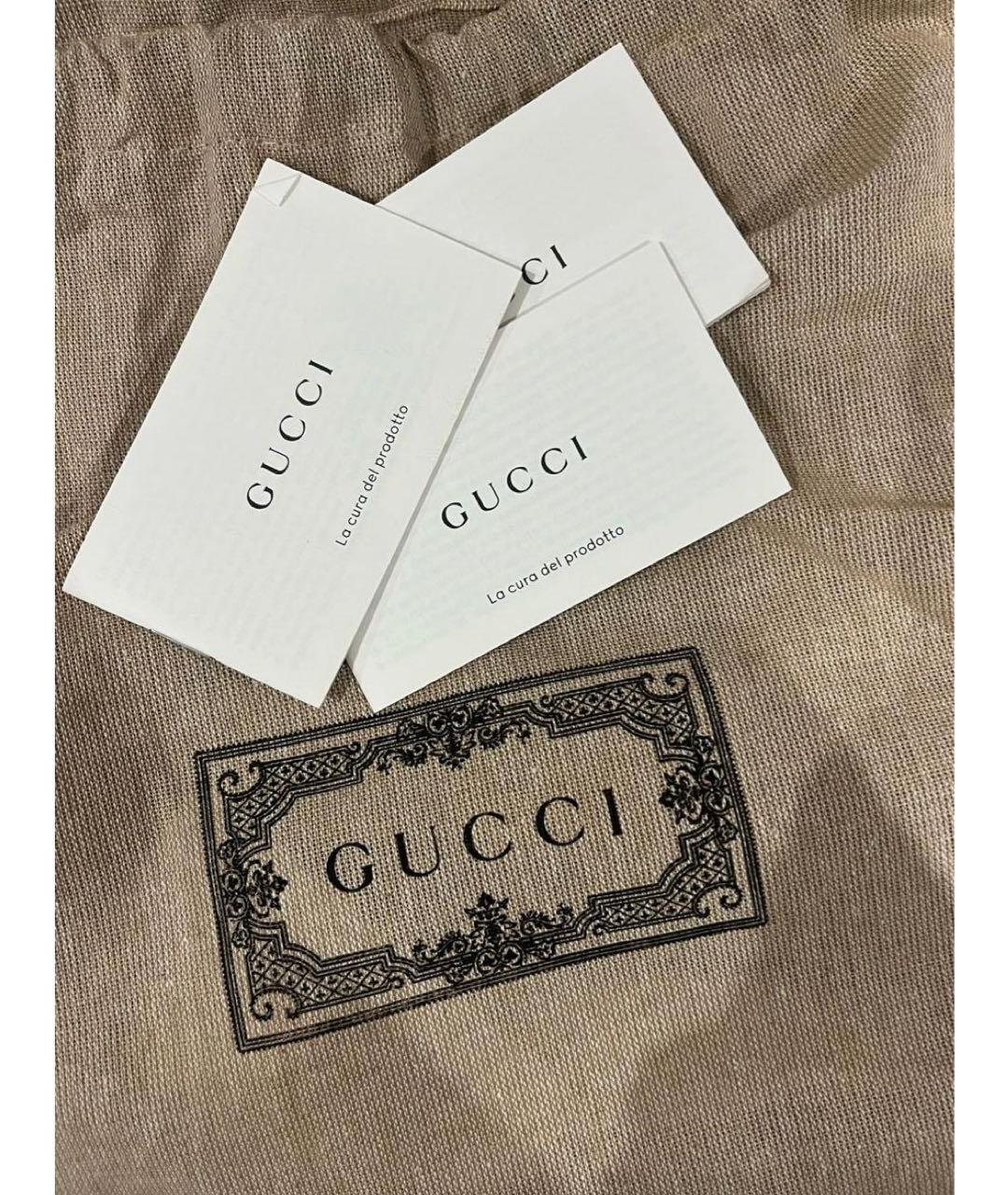 GUCCI Розовая тканевая сумка через плечо, фото 3
