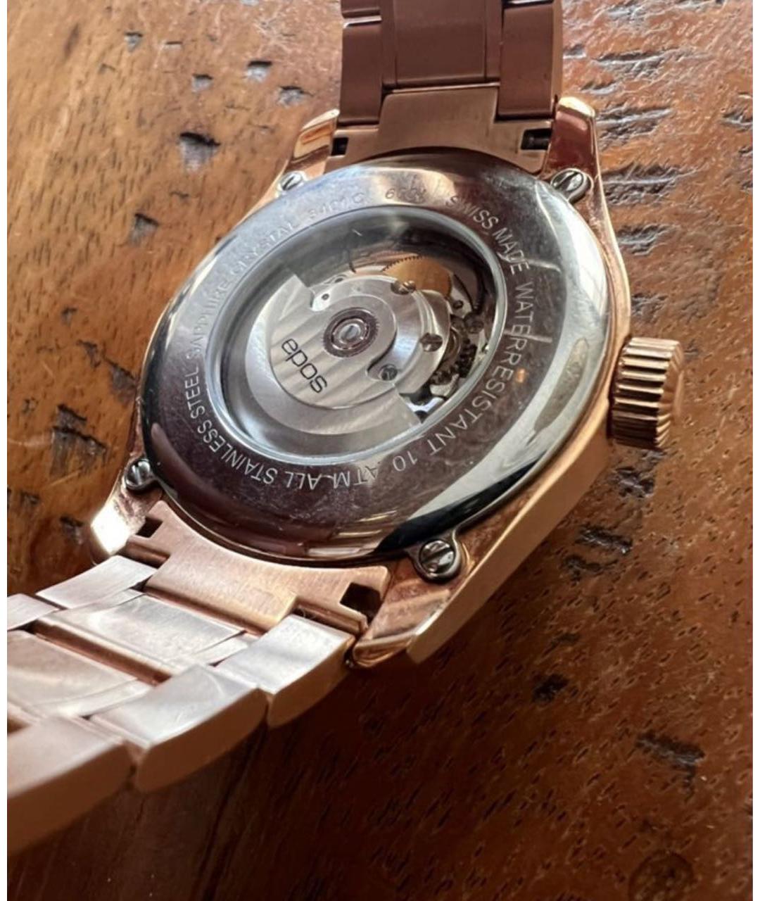 EPOS Золотые металлические часы, фото 4