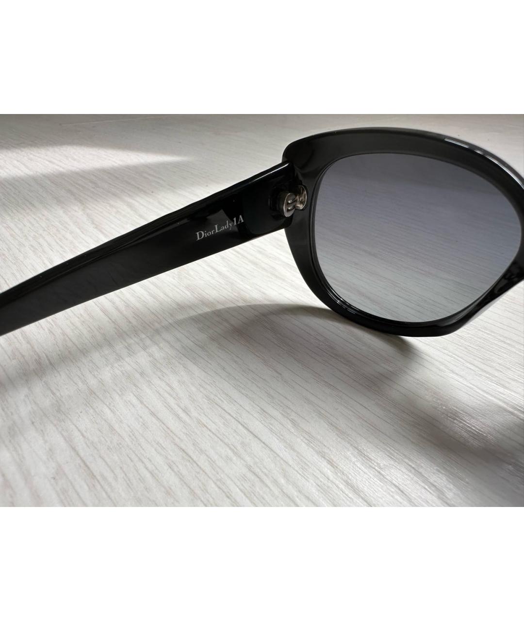CHRISTIAN DIOR PRE-OWNED Черные солнцезащитные очки, фото 4