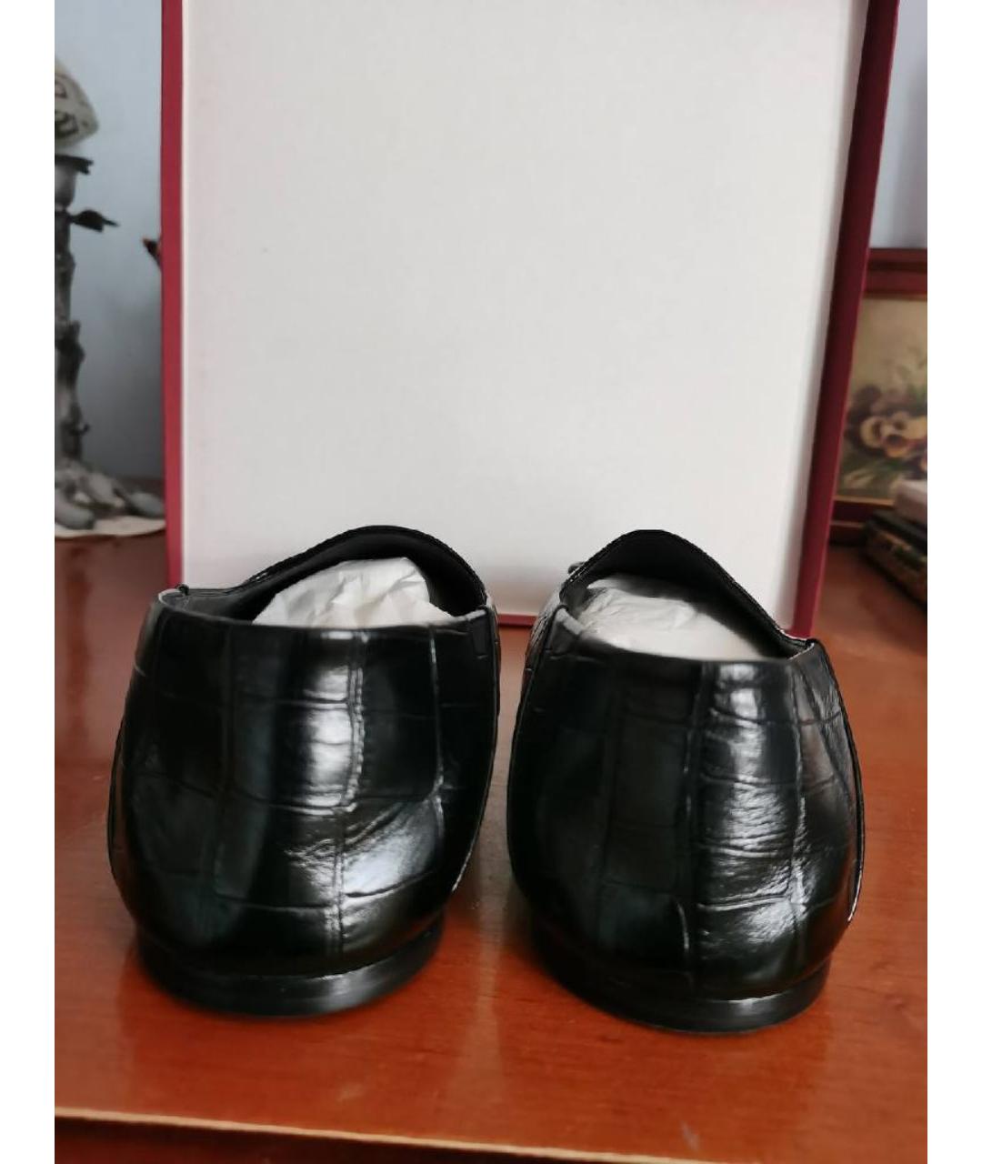 BALENCIAGA Черные кожаные лоферы, фото 4