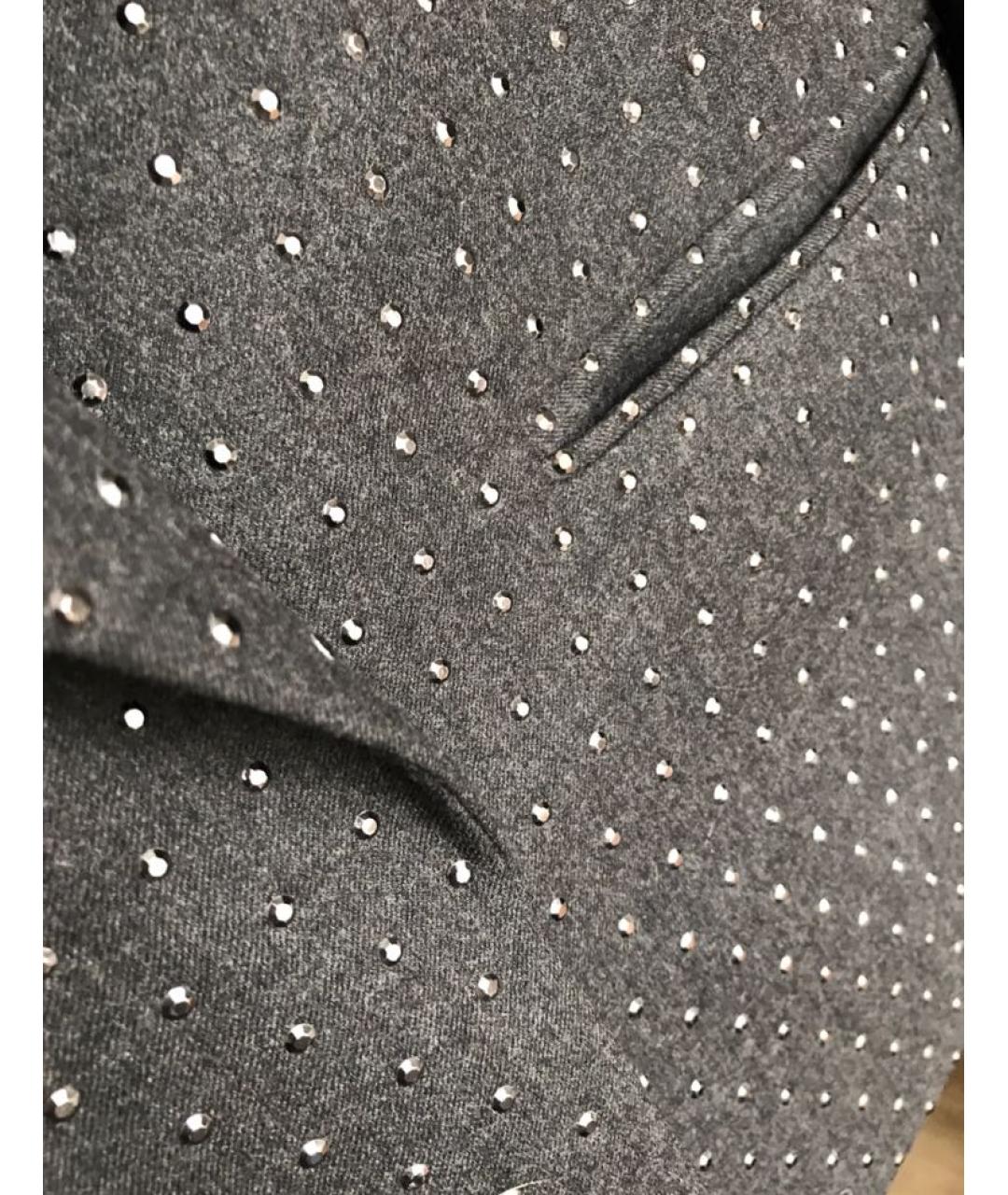 STELLA MCCARTNEY Антрацитовый шерстяной жакет/пиджак, фото 4