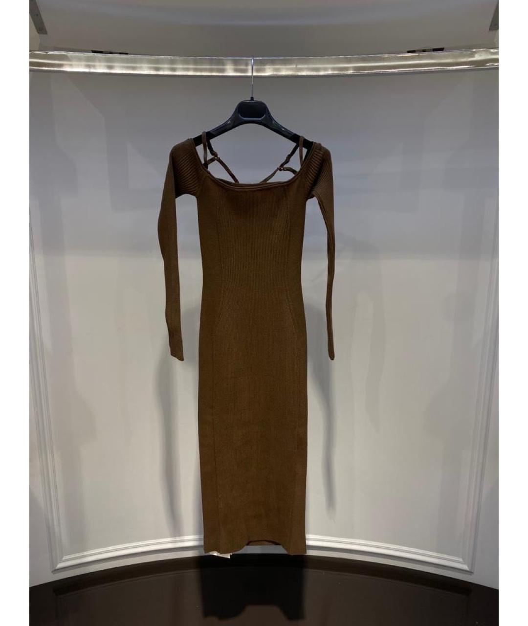 JACQUEMUS Коричневое повседневное платье, фото 2