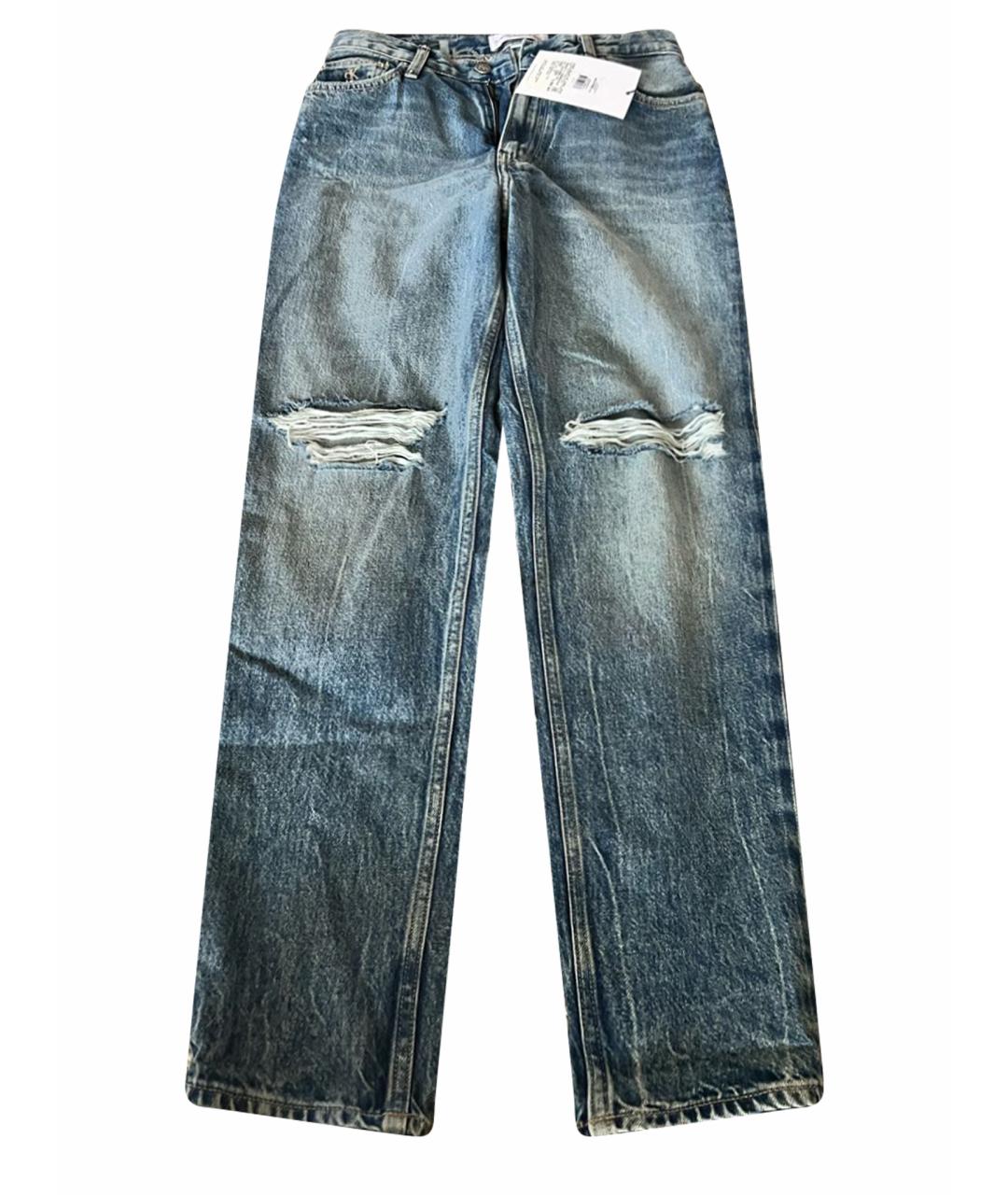 CALVIN KLEIN JEANS Голубые прямые джинсы, фото 1