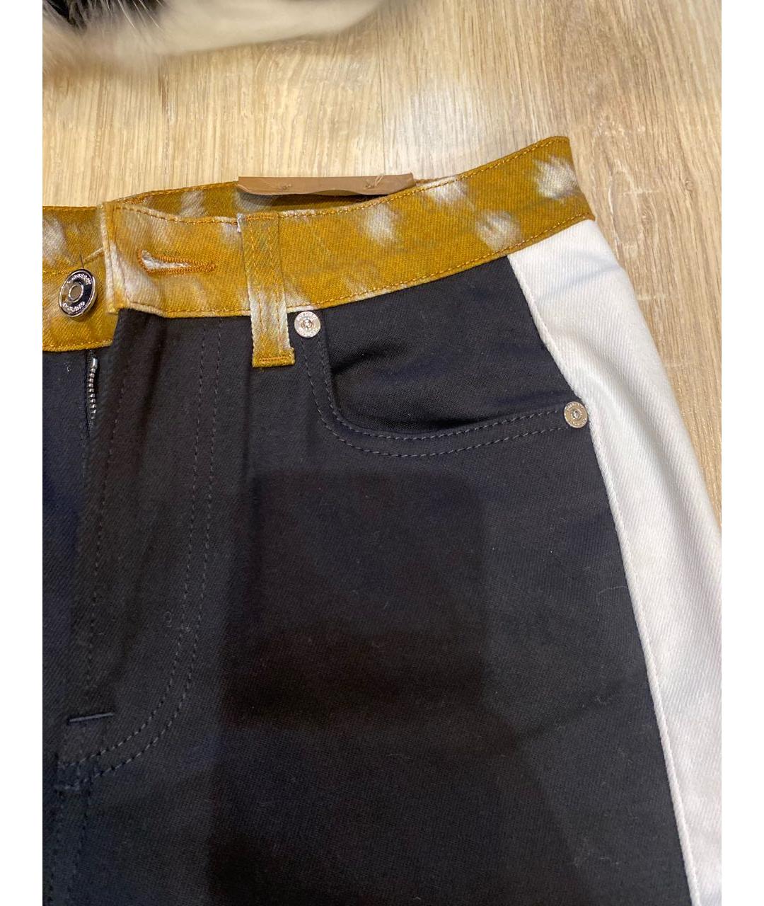 BURBERRY Черные хлопковые прямые джинсы, фото 5