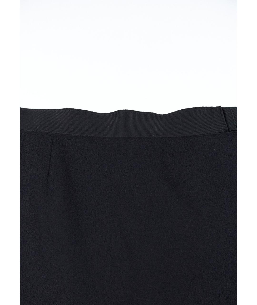 LA PERLA Черная шерстяная юбка миди, фото 5