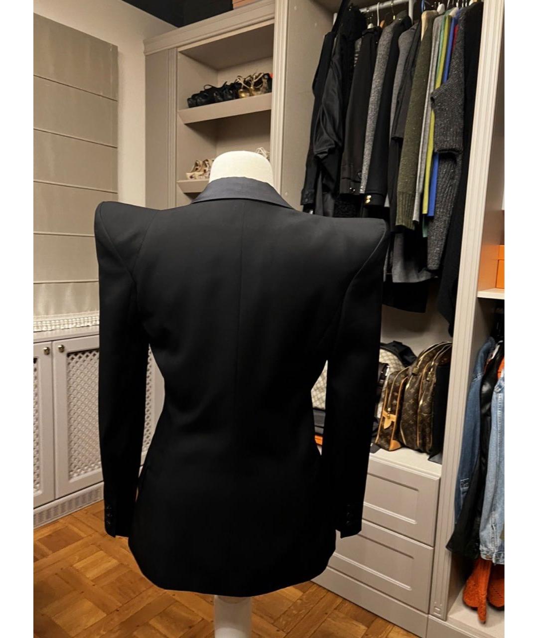 BALMAIN Черный шерстяной жакет/пиджак, фото 6