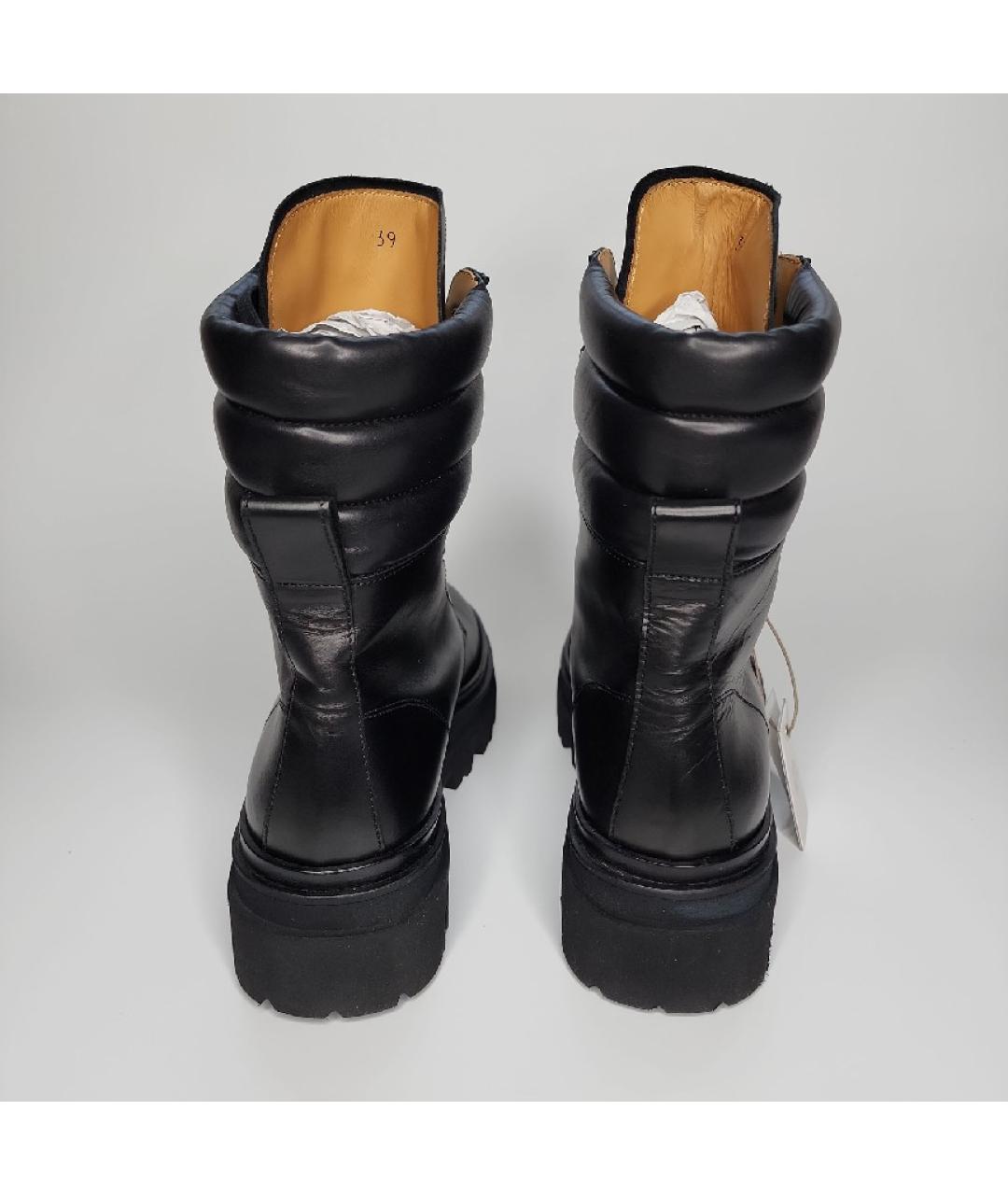 ELEVENTY Черные кожаные ботинки, фото 7