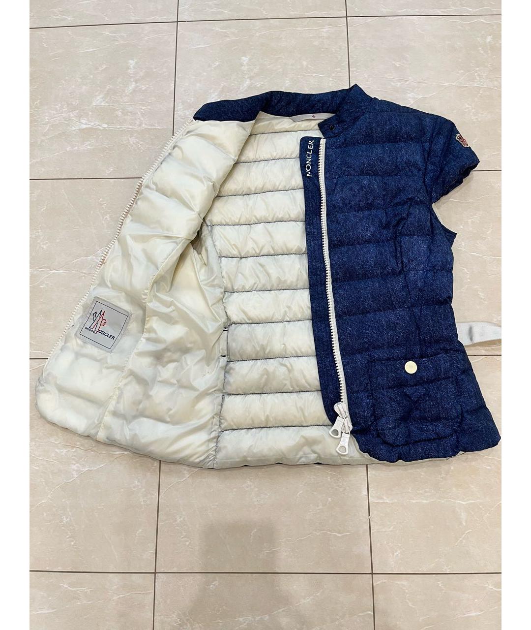 MONCLER Синий жилет, фото 3