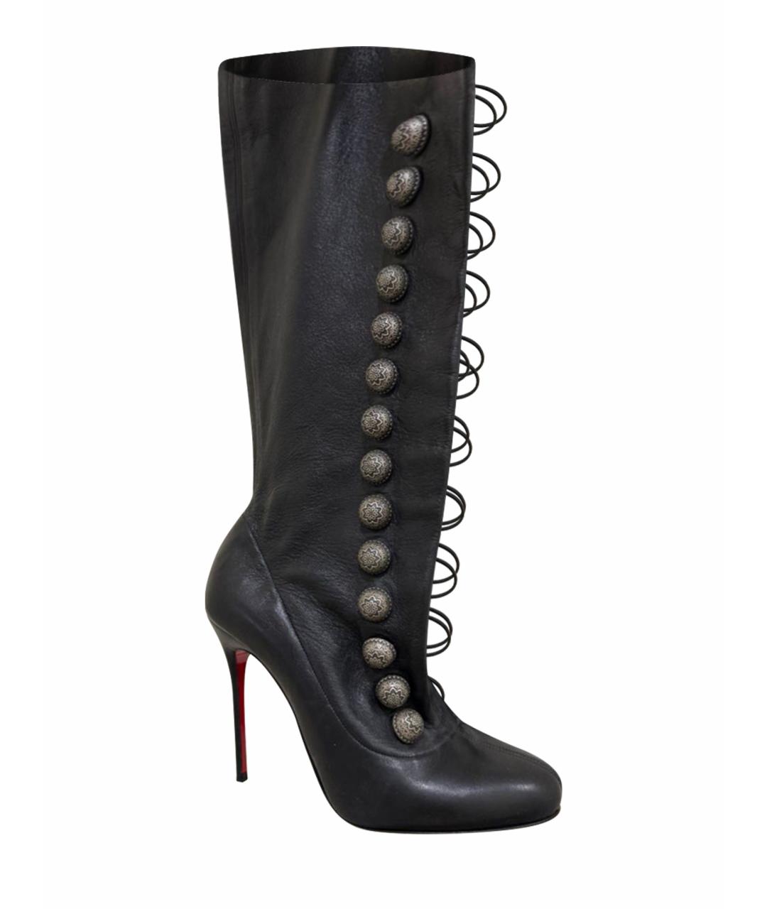 CHRISTIAN LOUBOUTIN Черные сапоги, фото 1