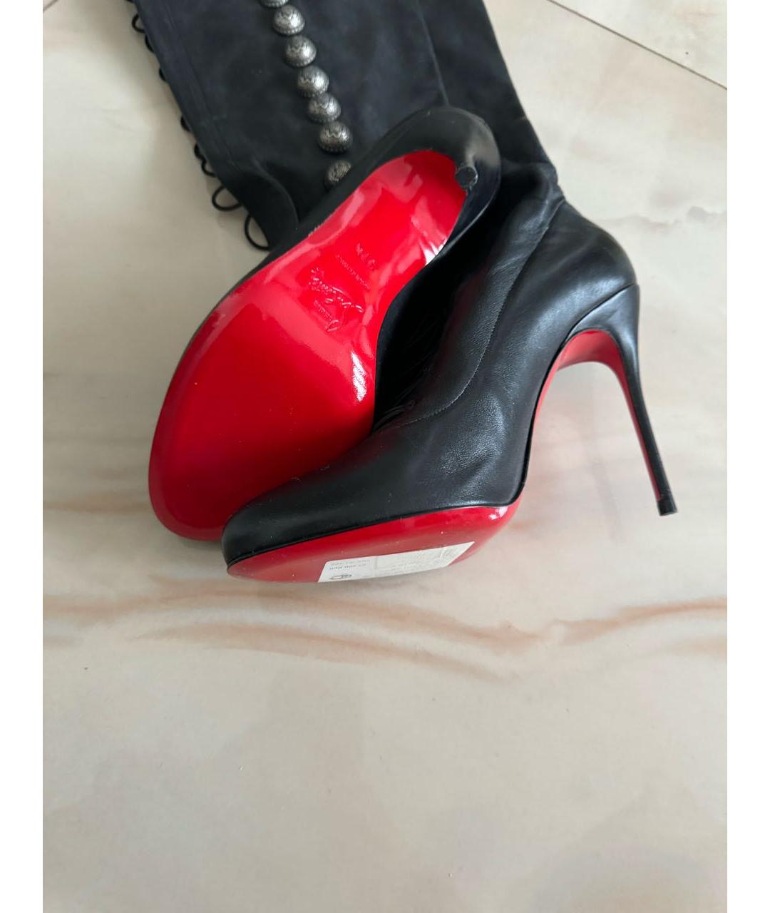 CHRISTIAN LOUBOUTIN Черные сапоги, фото 5