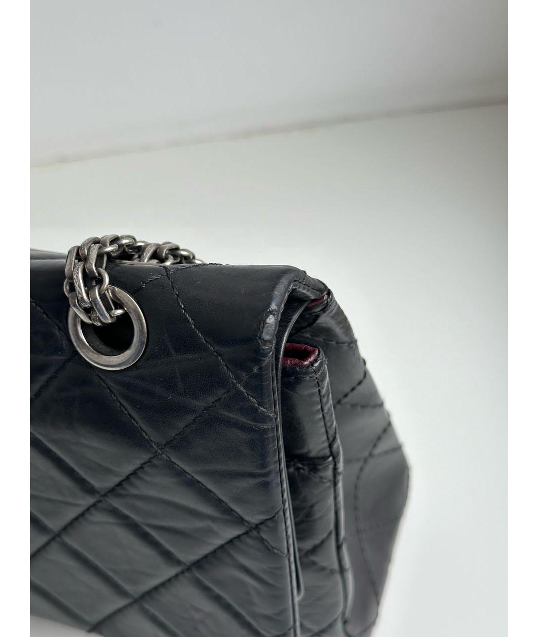CHANEL PRE-OWNED Черная кожаная сумка через плечо, фото 7