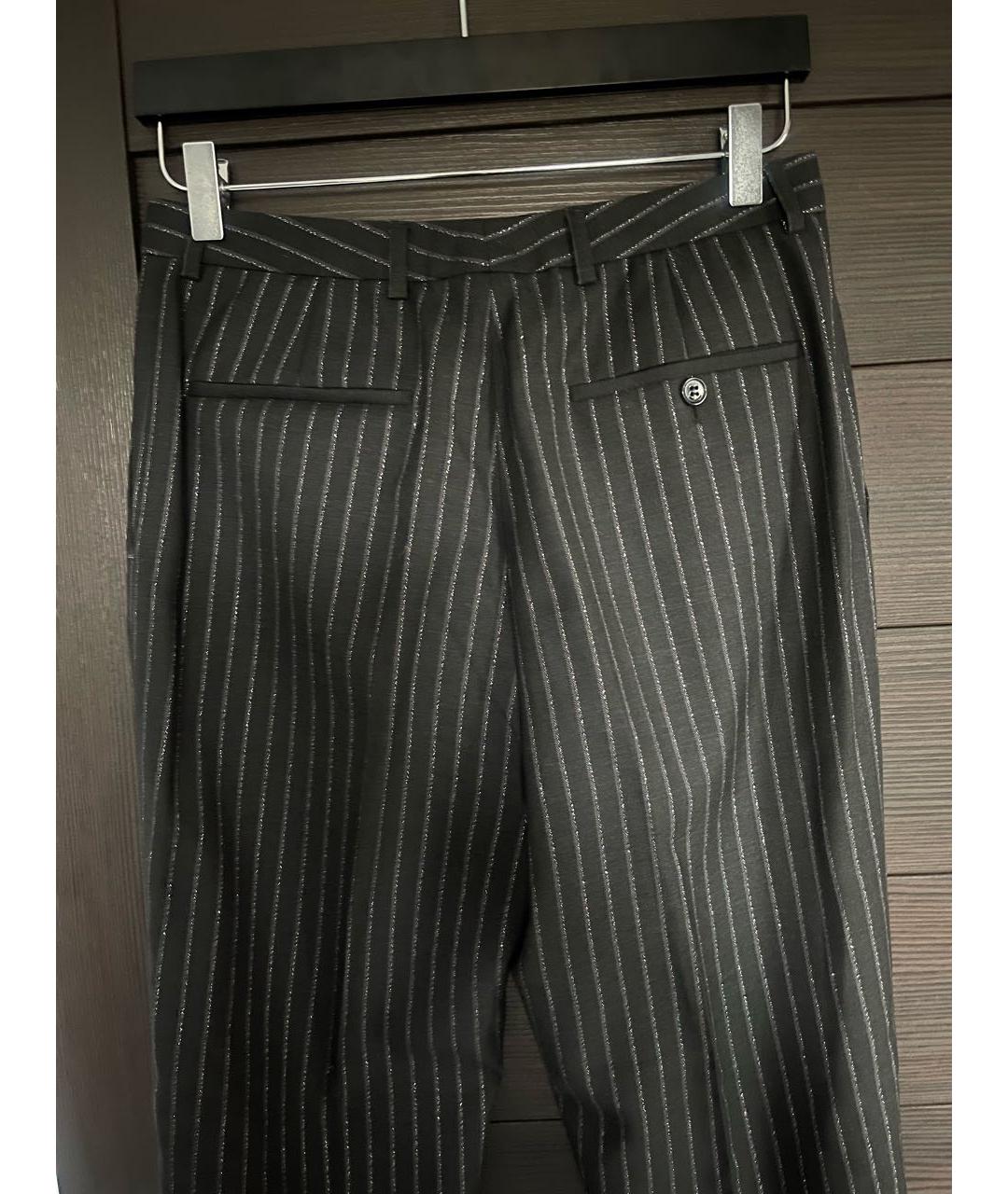 SAINT LAURENT Черный шерстяной костюм с брюками, фото 8