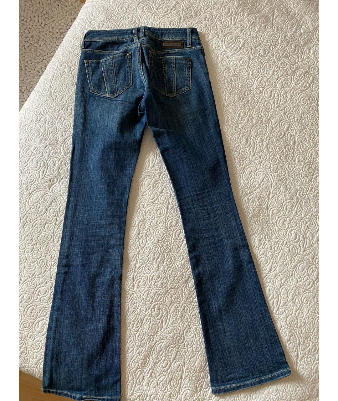 BURBERRY Синие хлопковые джинсы клеш, фото 2