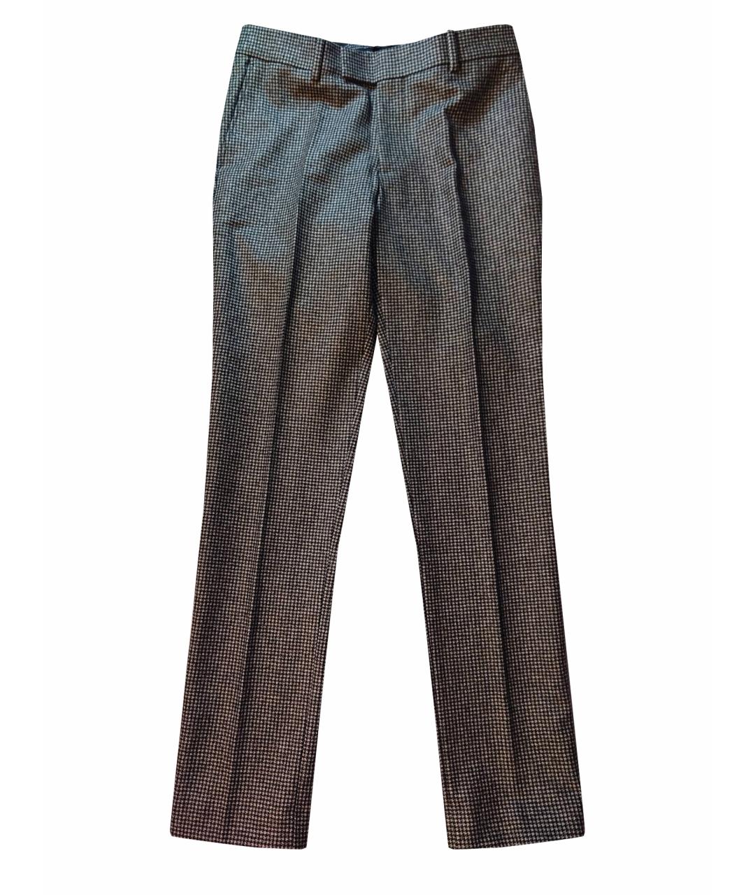 THE KOOPLES Серые хлопковые классические брюки, фото 1