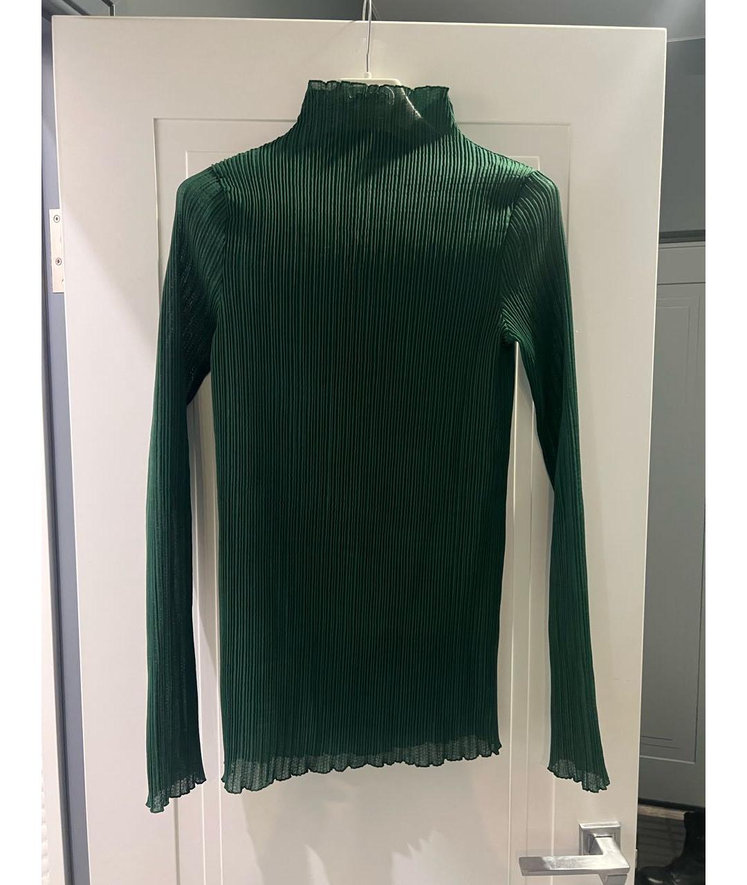 JIL SANDER Зеленая вискозная блузы, фото 5