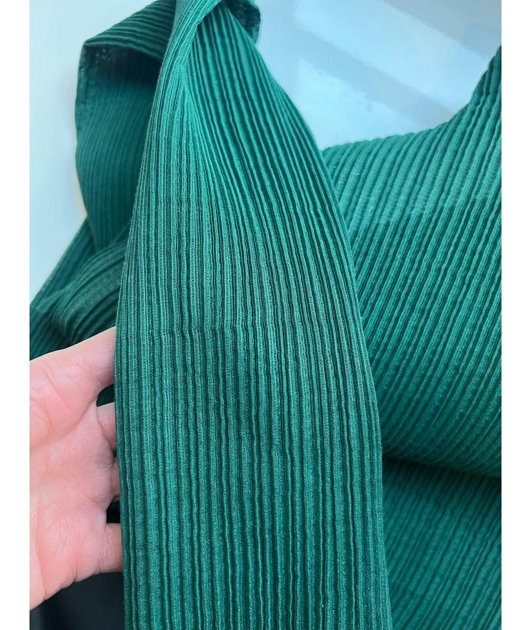 JIL SANDER Зеленая вискозная блузы, фото 4