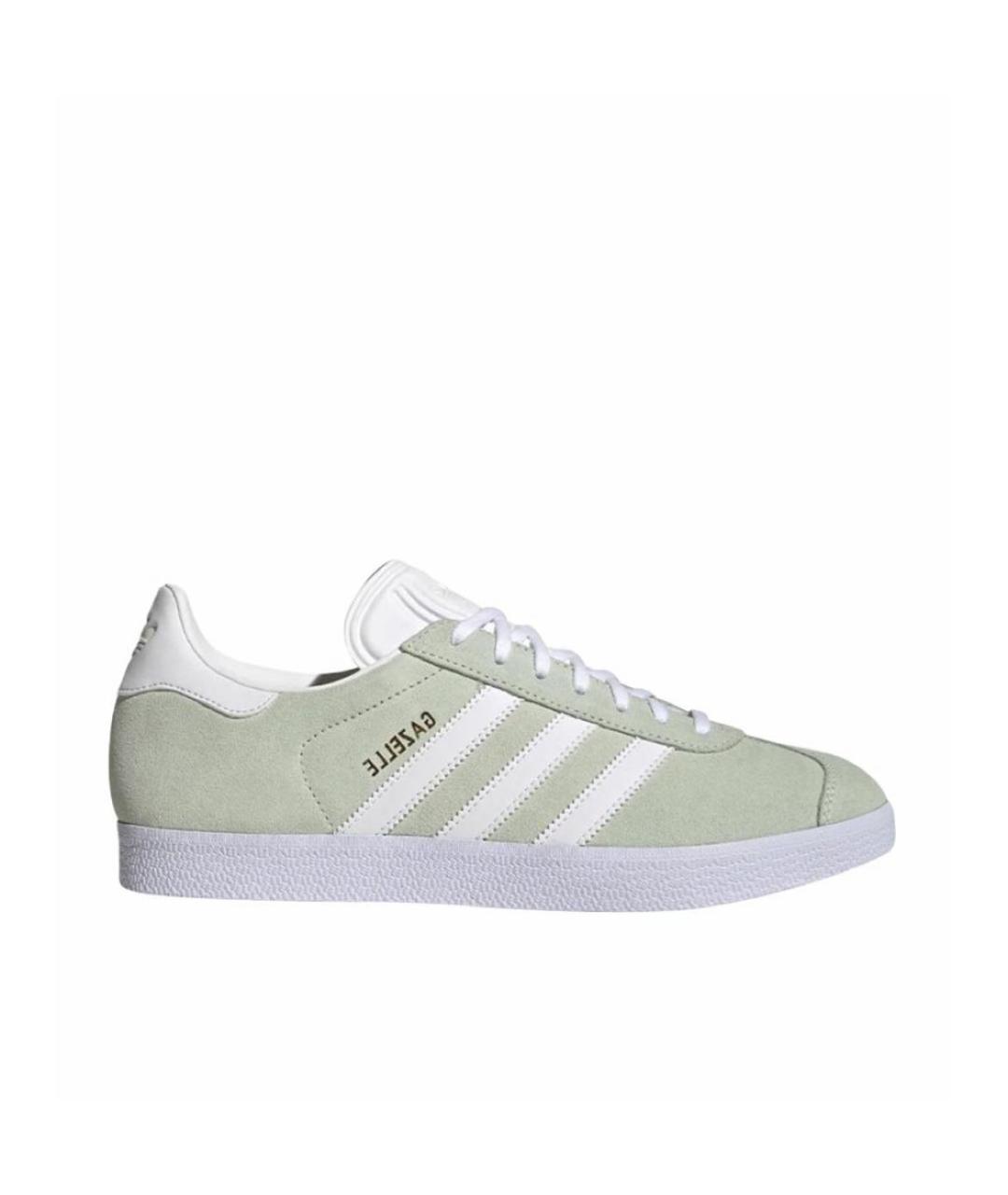 ADIDAS Салатовые замшевые кроссовки, фото 1
