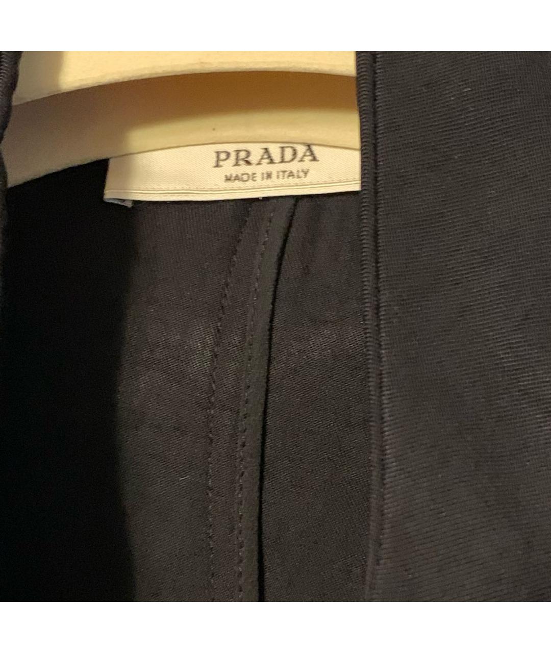 PRADA Черный ацетатный жакет/пиджак, фото 6