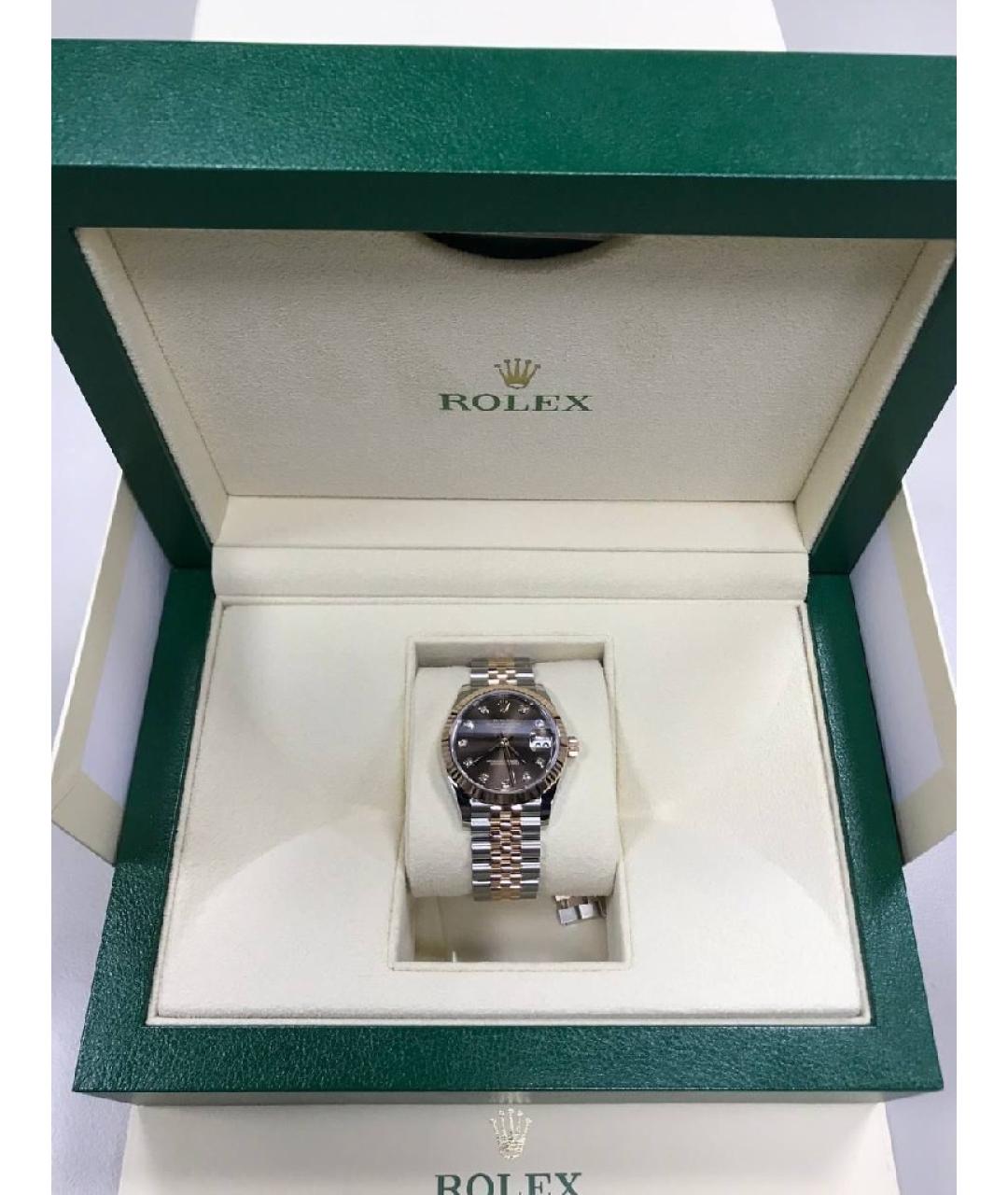 ROLEX Серебряные часы из розового золота, фото 8
