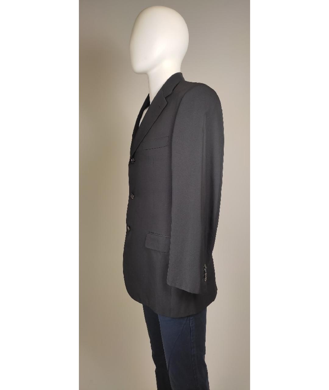 YVES SAINT LAURENT VINTAGE Черный шерстяной пиджак, фото 2