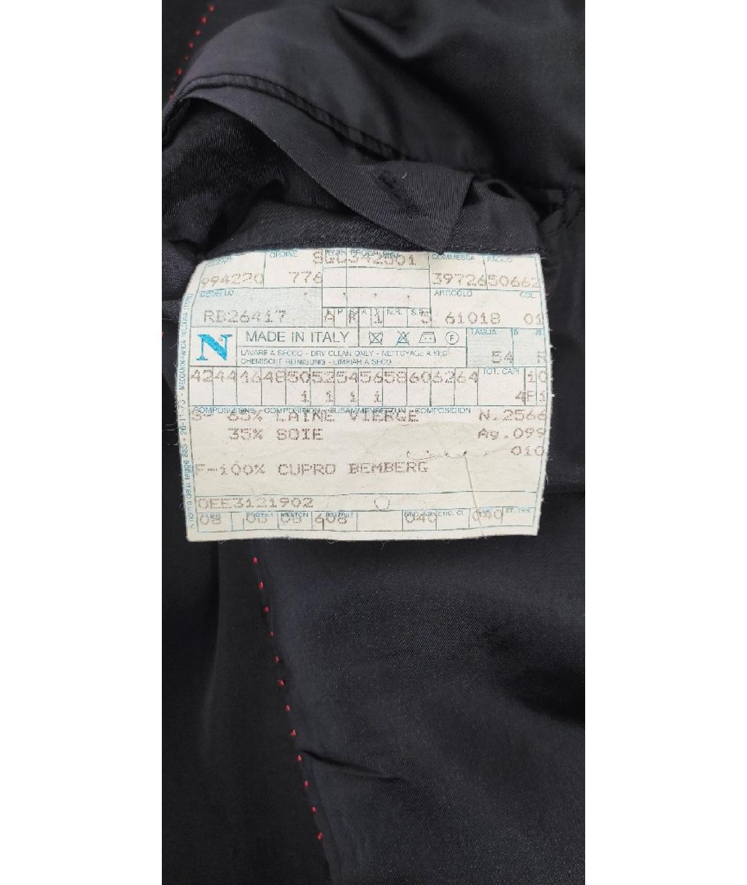 YVES SAINT LAURENT VINTAGE Черный шерстяной пиджак, фото 7