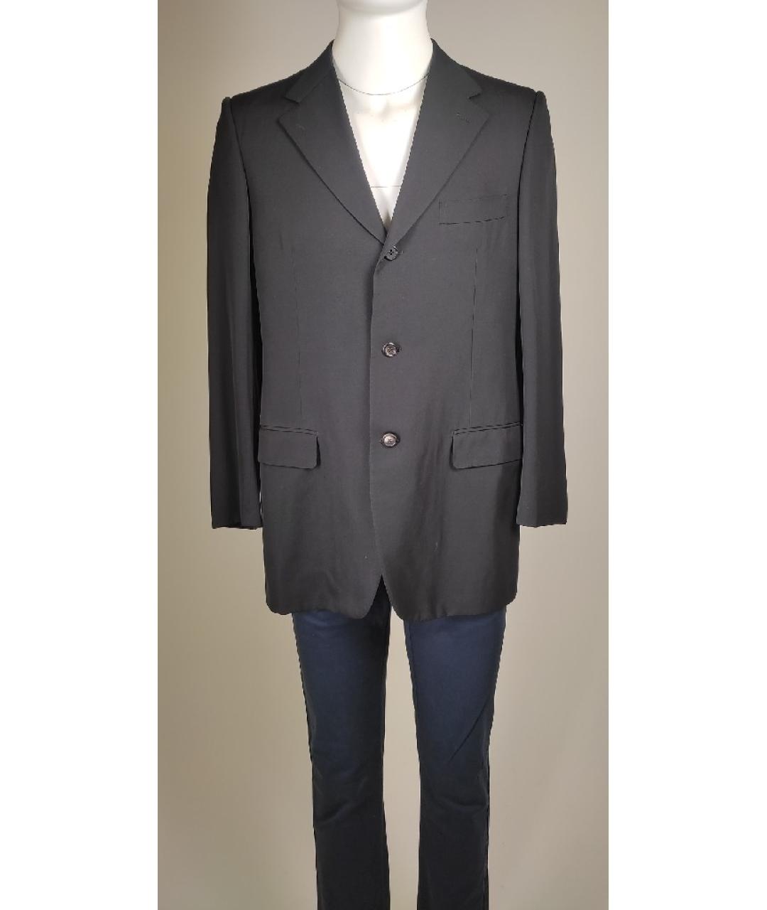 YVES SAINT LAURENT VINTAGE Черный шерстяной пиджак, фото 8