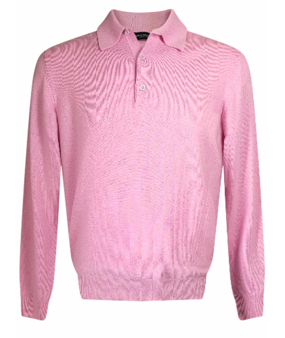 PATRICK HELLMANN Розовый шерстяной джемпер / свитер, фото 1