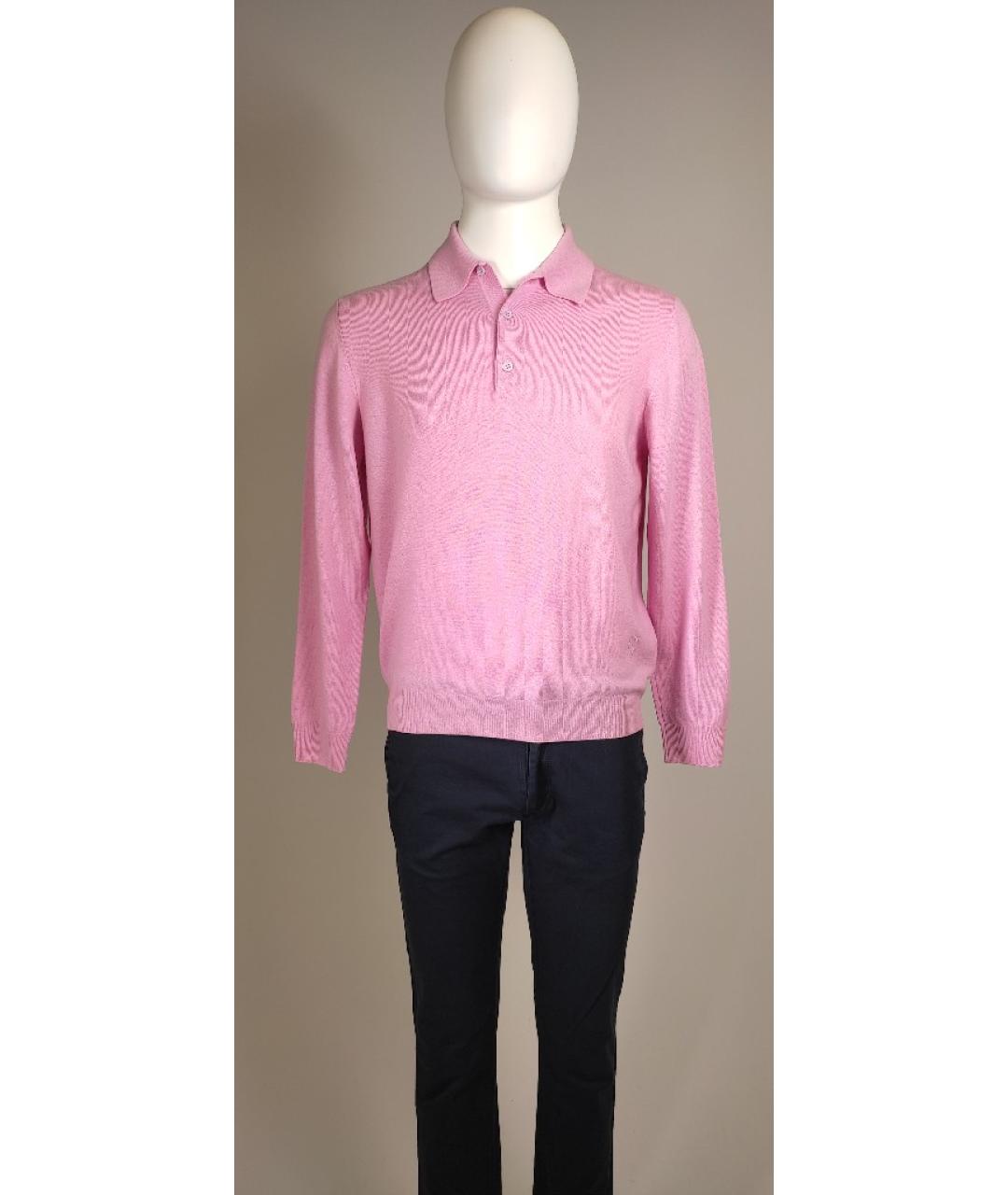PATRICK HELLMANN Розовый шерстяной джемпер / свитер, фото 10