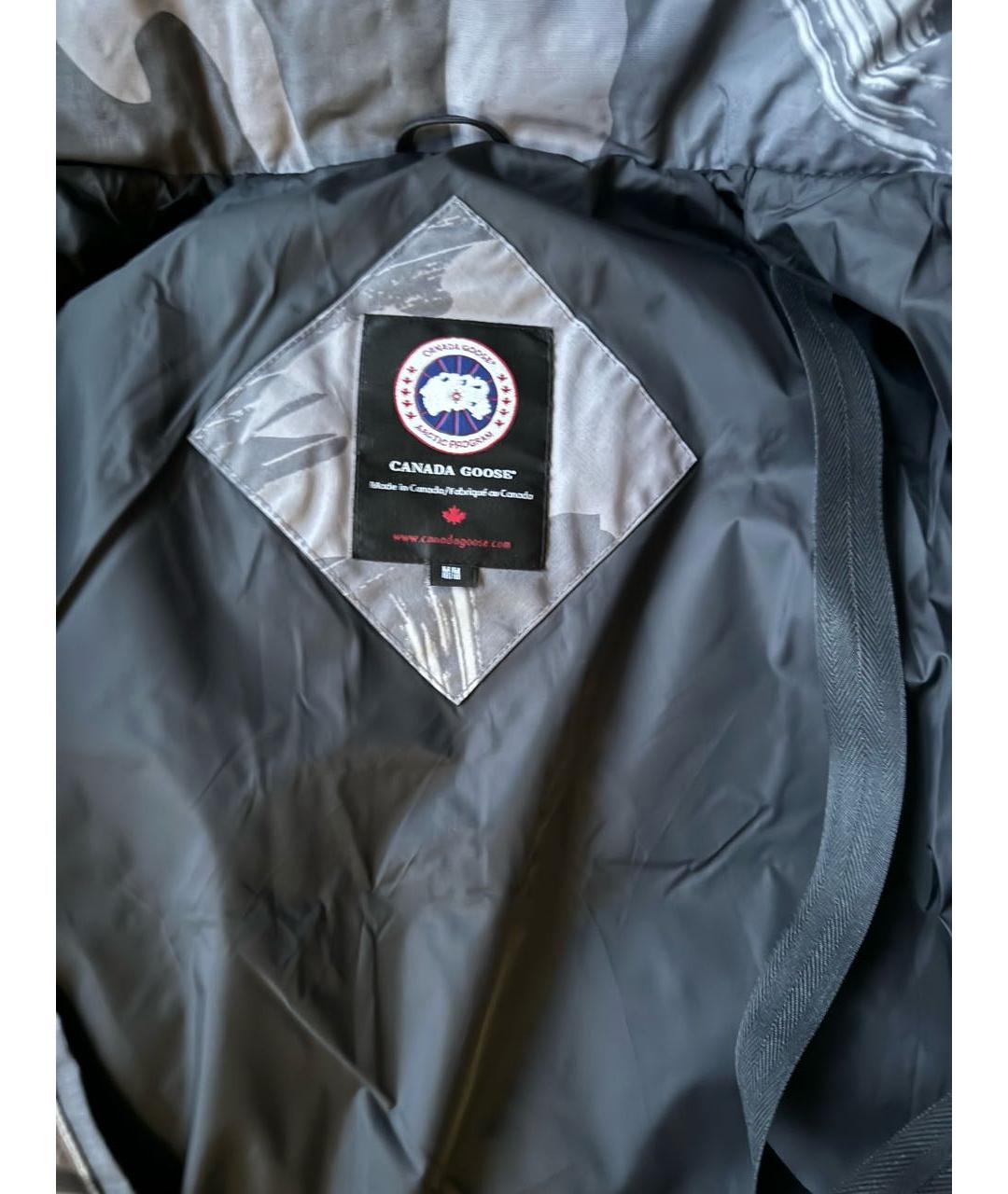 CANADA GOOSE Серый синтетический пуховик, фото 2