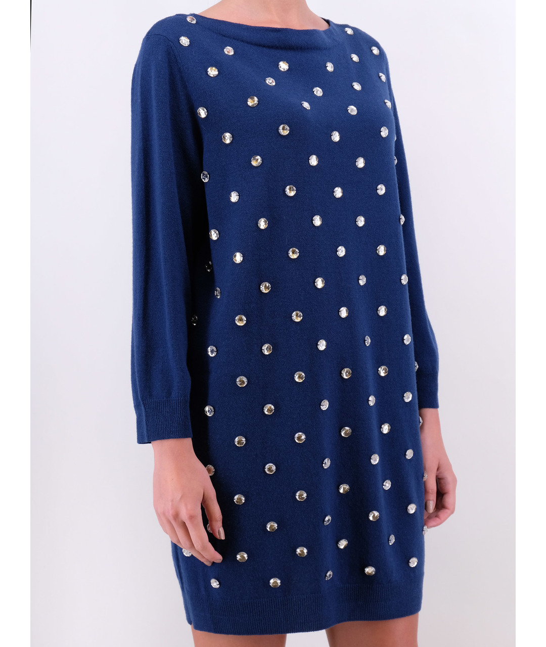MARC JACOBS Синее шерстяное повседневное платье, фото 2