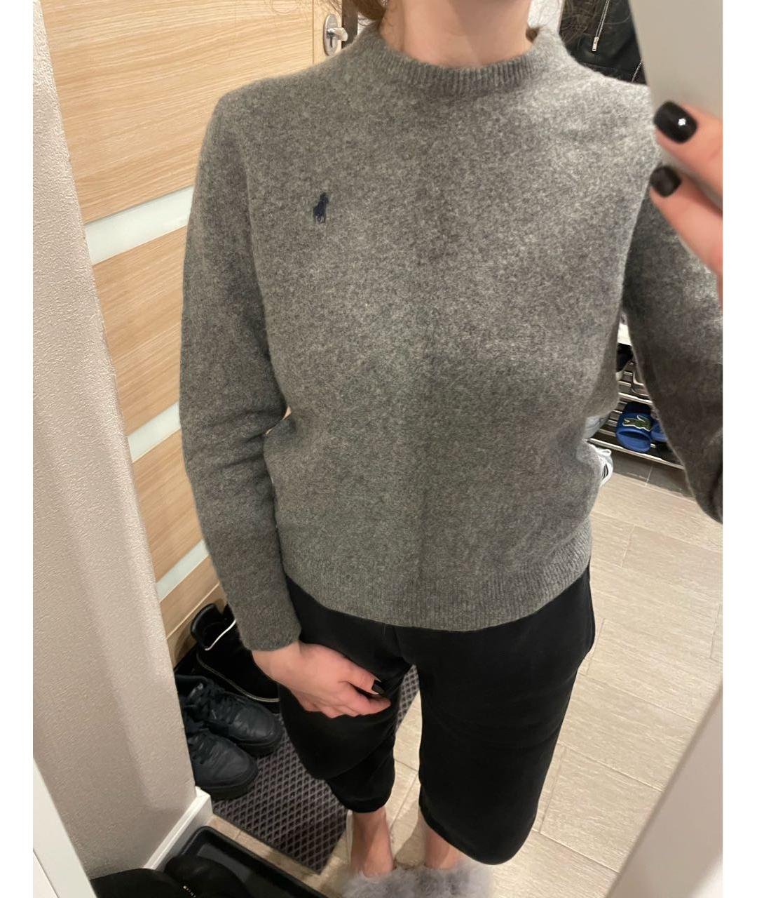 POLO RALPH LAUREN Серый шерстяной джемпер / свитер, фото 6