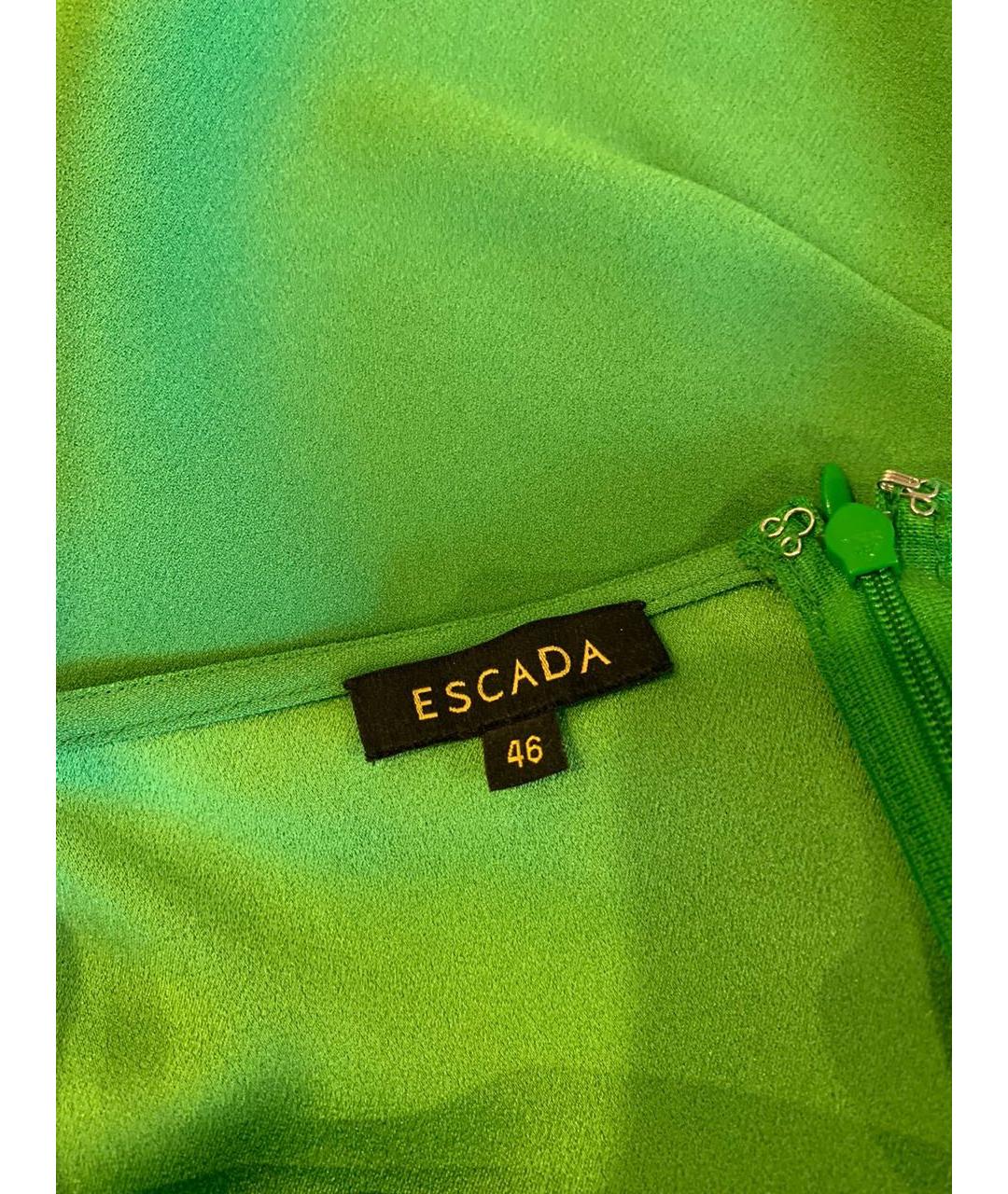 ESCADA Зеленые вечернее платье, фото 8