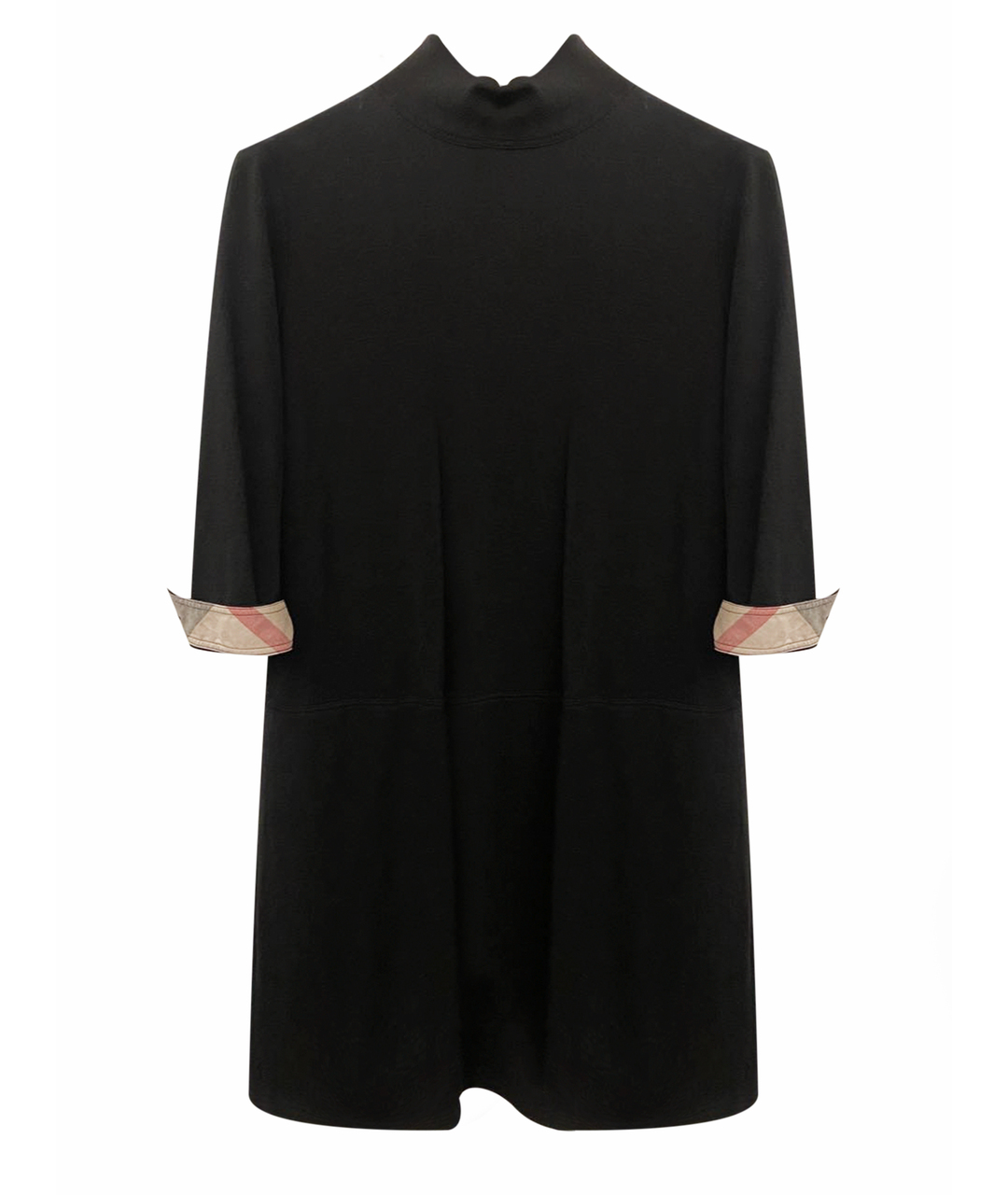 BURBERRY Черное шерстяное повседневное платье, фото 1