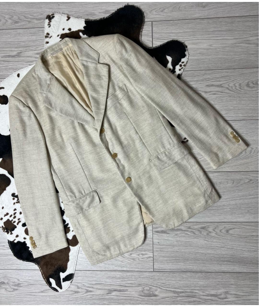BALDESSARINI Бежевый кашемировый пиджак, фото 9