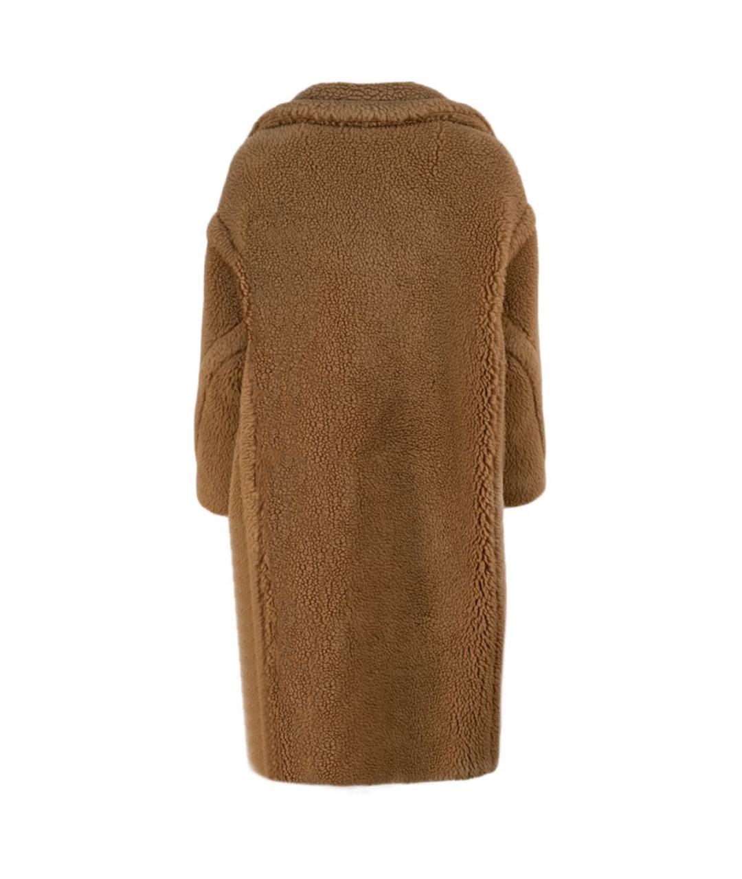 MAX MARA Коричневое шерстяное пальто, фото 2