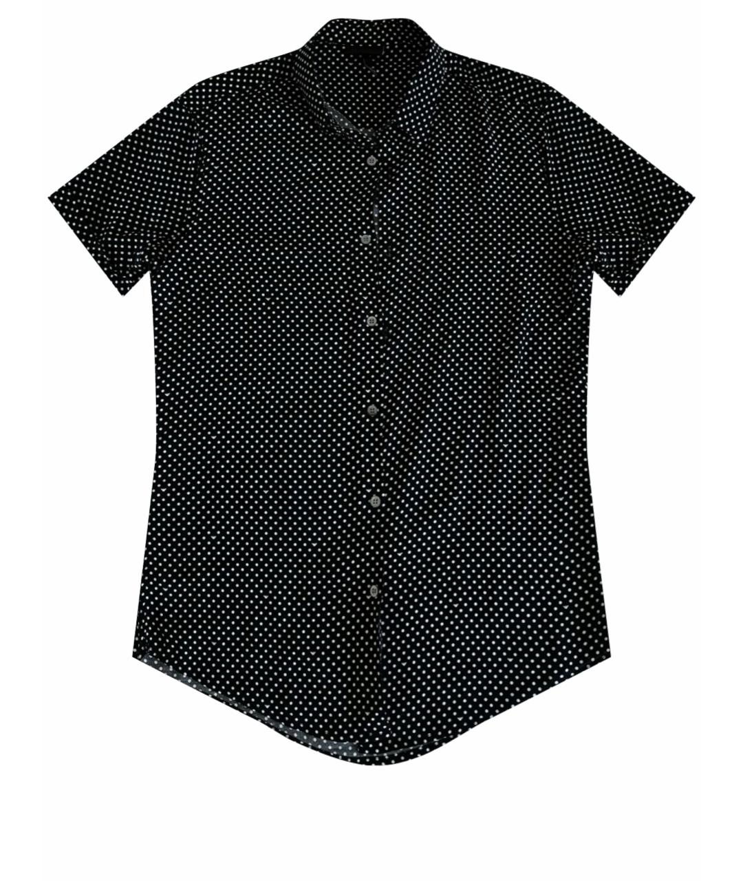 EMPORIO ARMANI Черная хлопковая кэжуал рубашка, фото 1