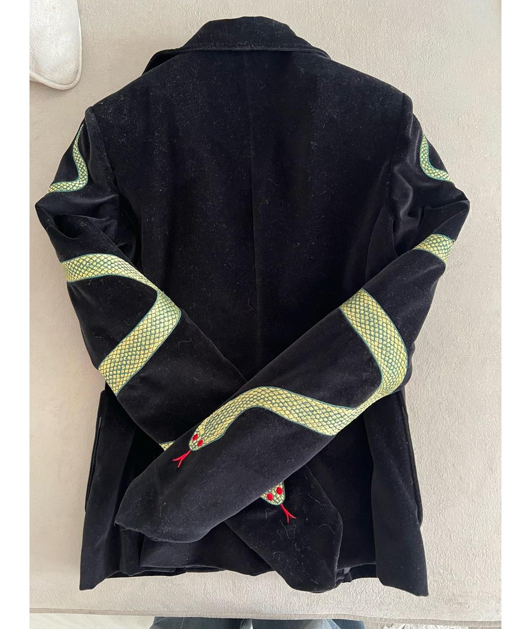 ROCKINS Черный бархатный жакет/пиджак, фото 2