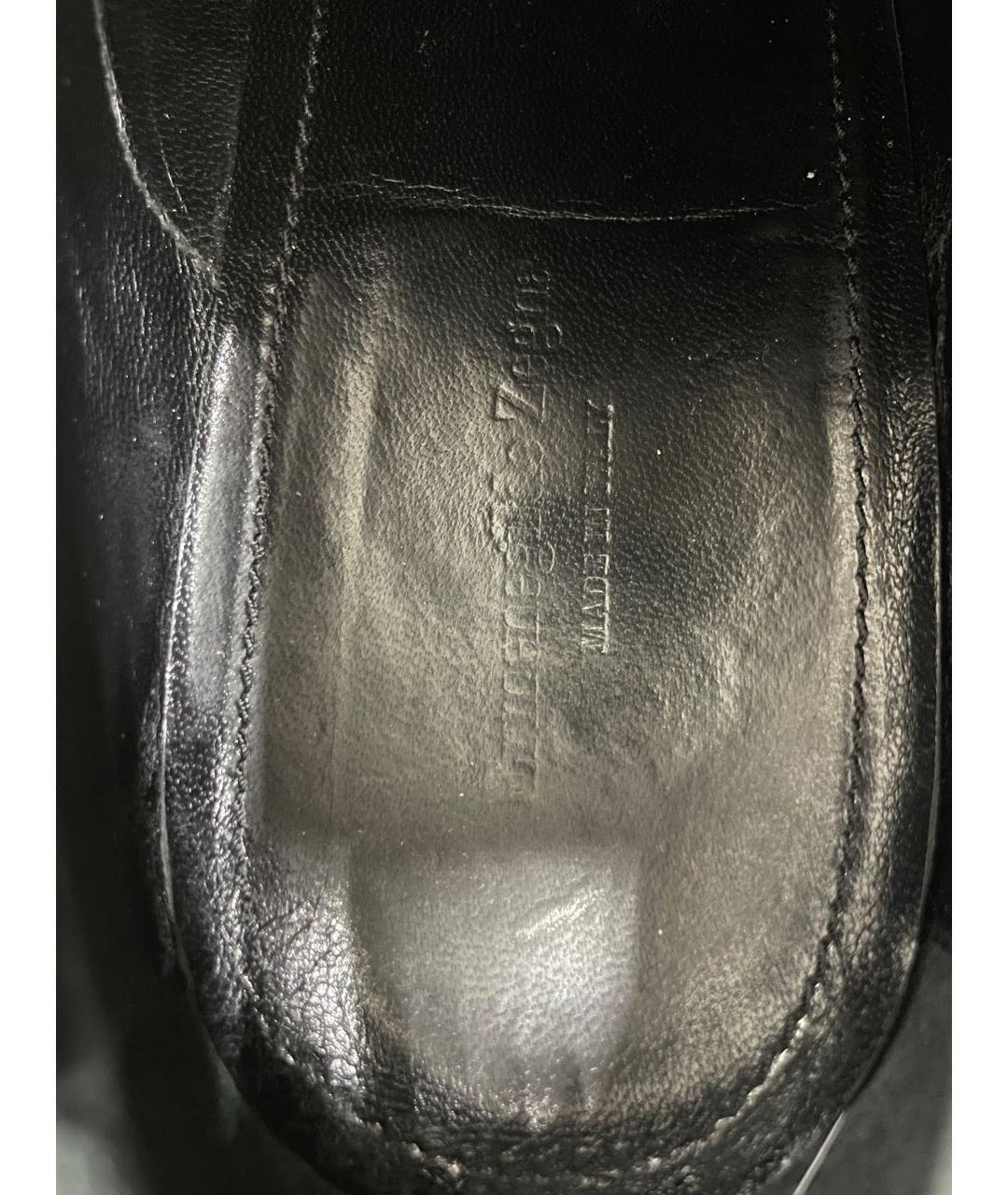 ZEGNA Черные туфли из экзотической кожи, фото 4