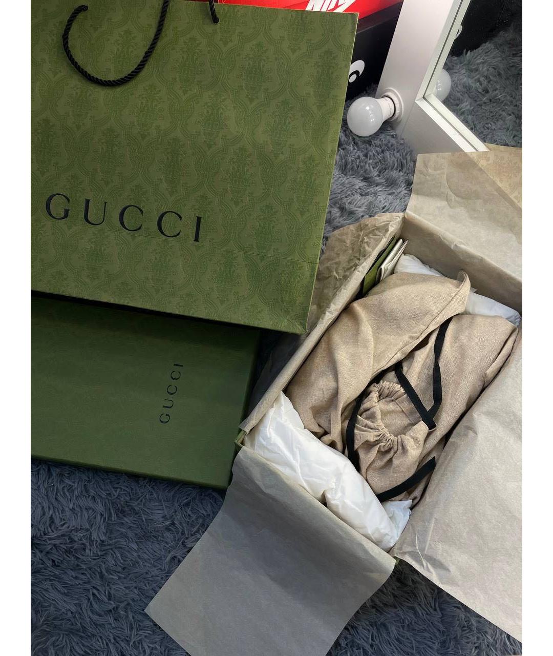 GUCCI Черные кожаные лоферы, фото 6