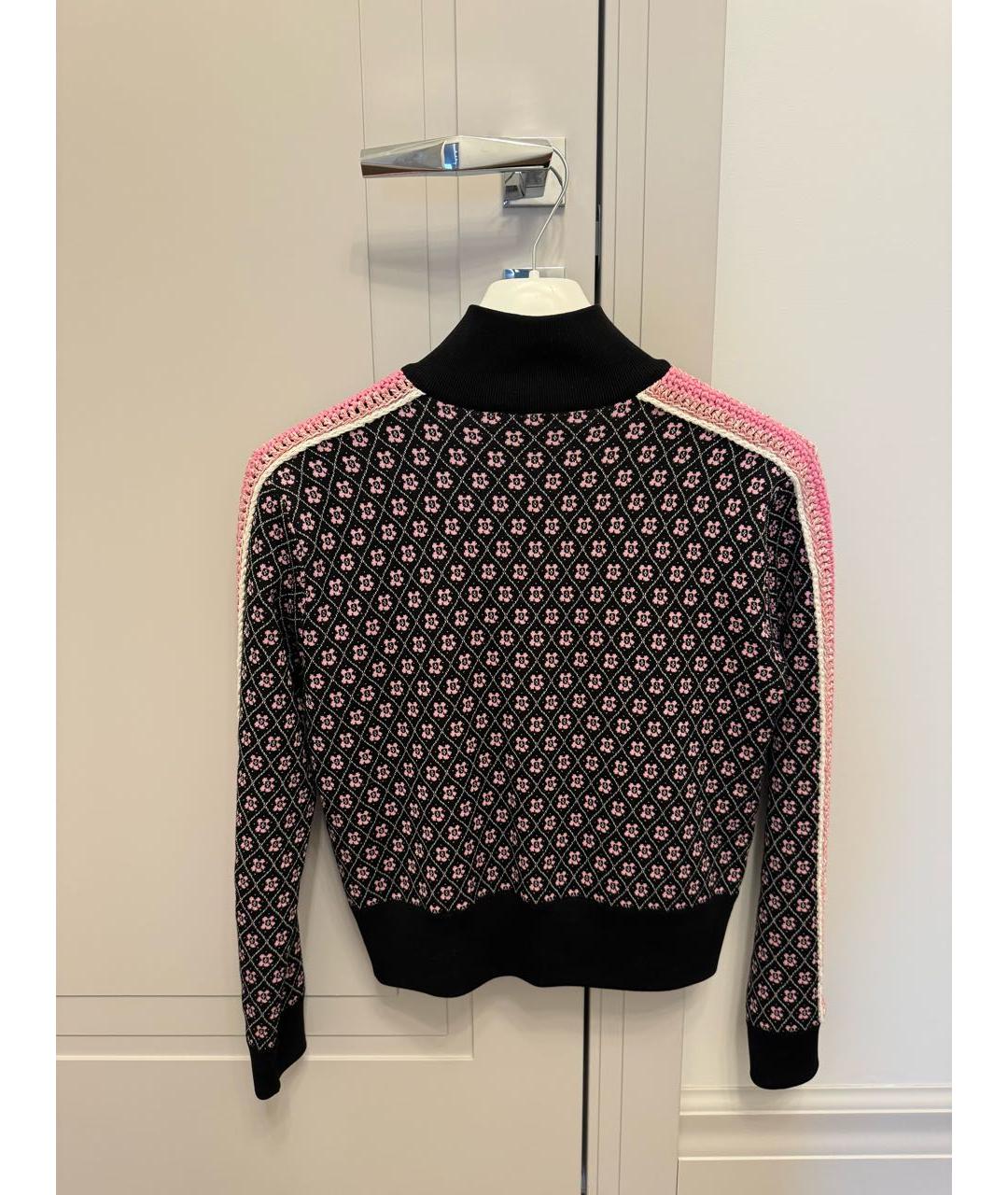 CHANEL PRE-OWNED Черный вискозный джемпер / свитер, фото 2
